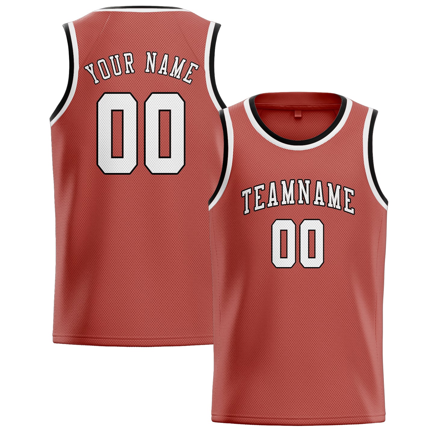 Custom Copper Rose White Basketball Jersey