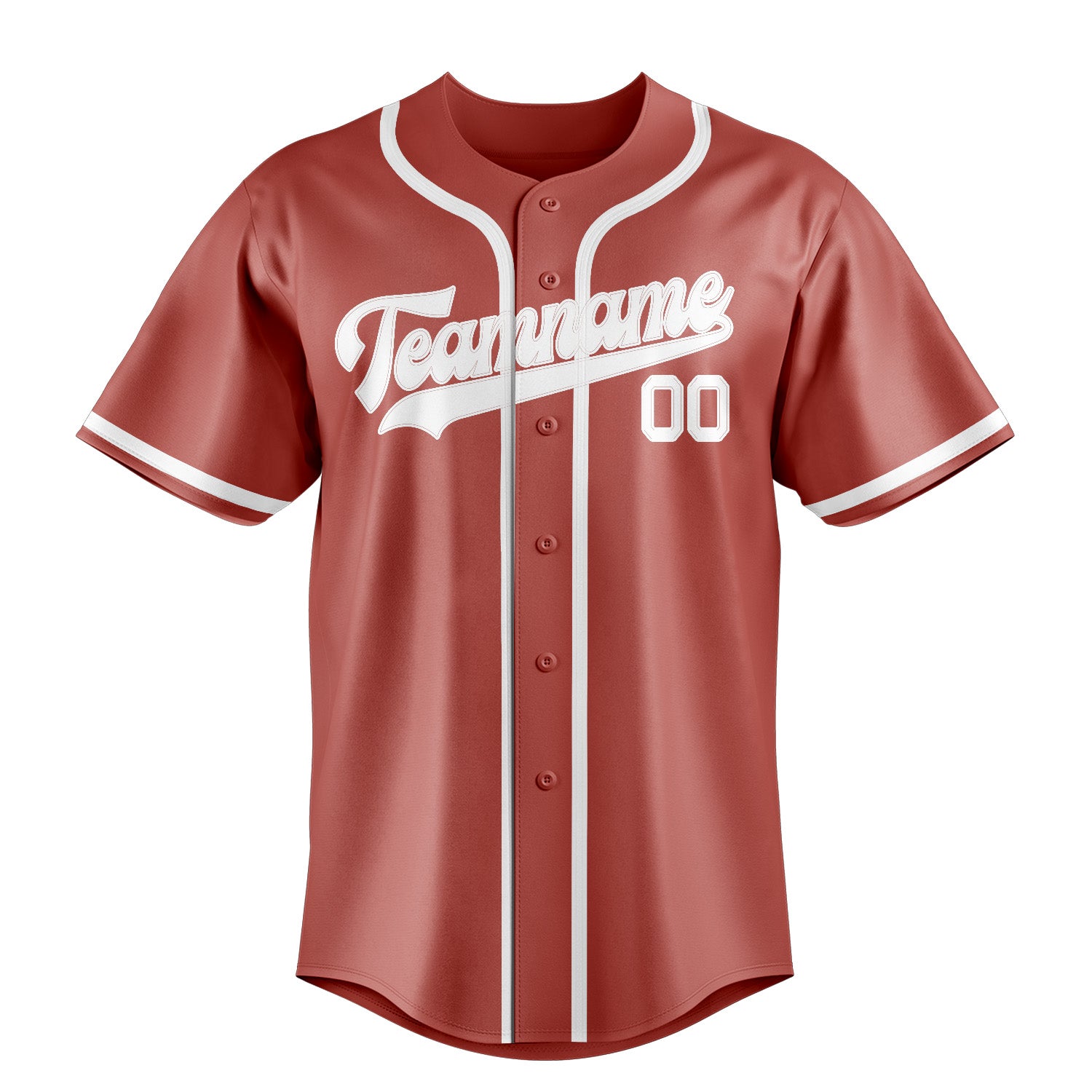 Custom Copper Rose White Baseball Jersey