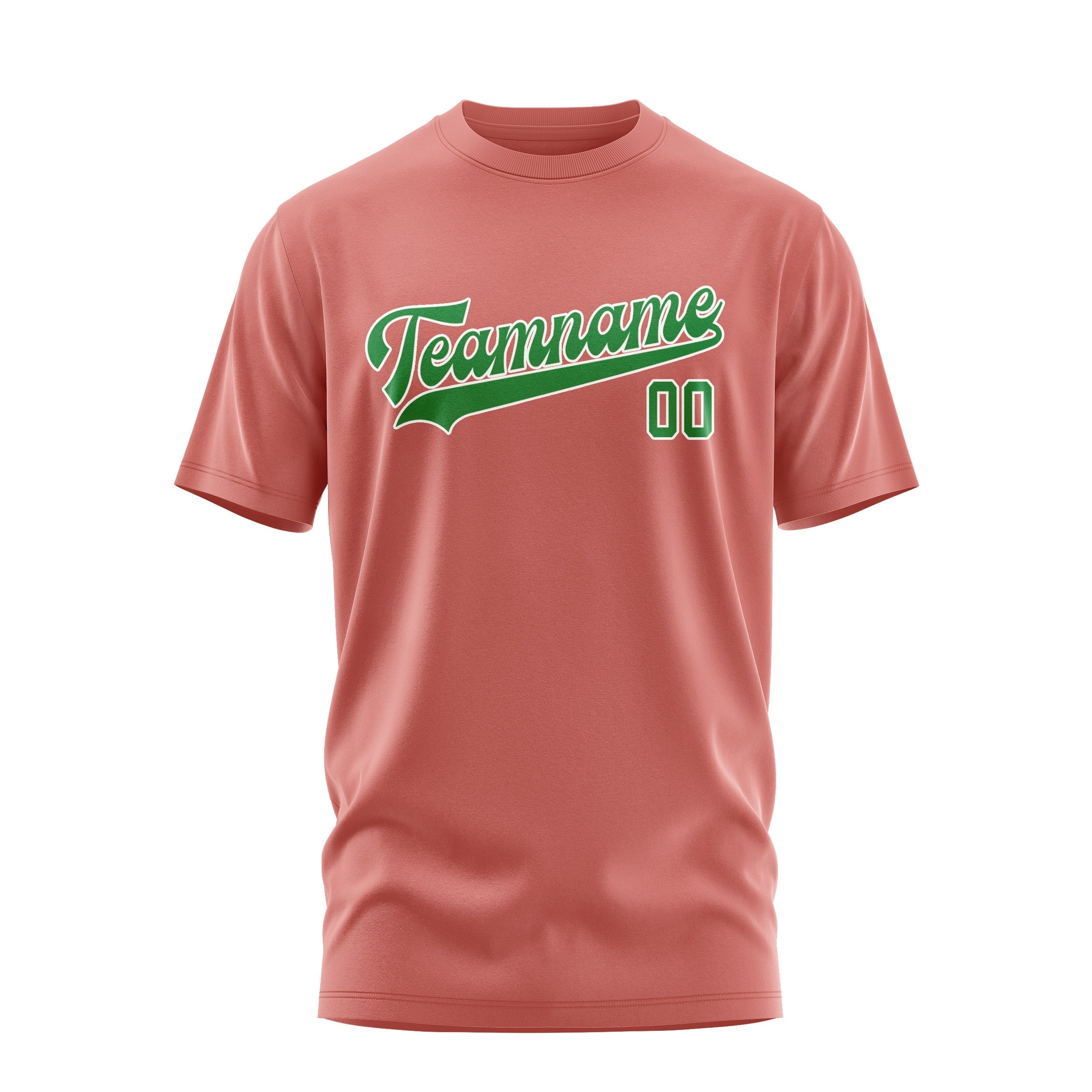 Custom Copper Rose Emerald Green T-Shirt