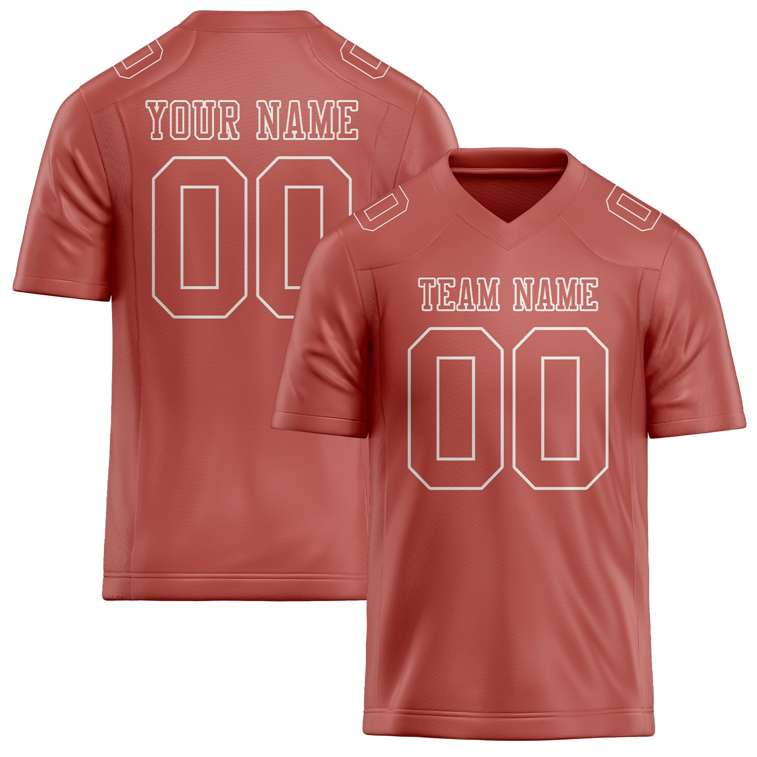 Custom Copper Rose Copper Rose Football Jersey