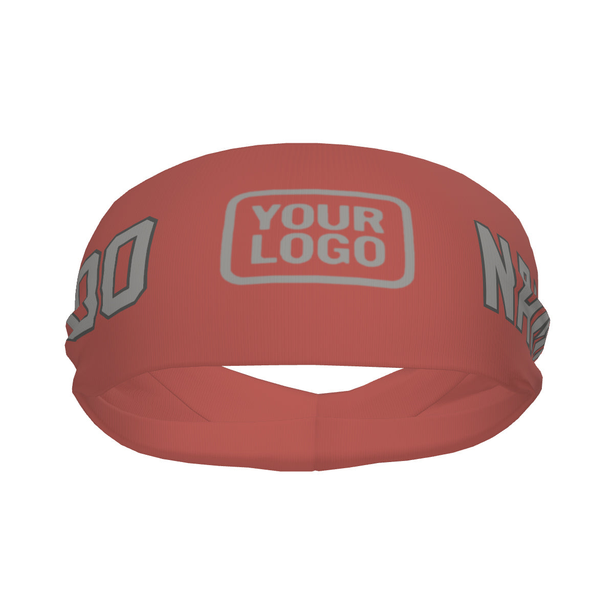 Custom Copper Rose Gray Sports headband