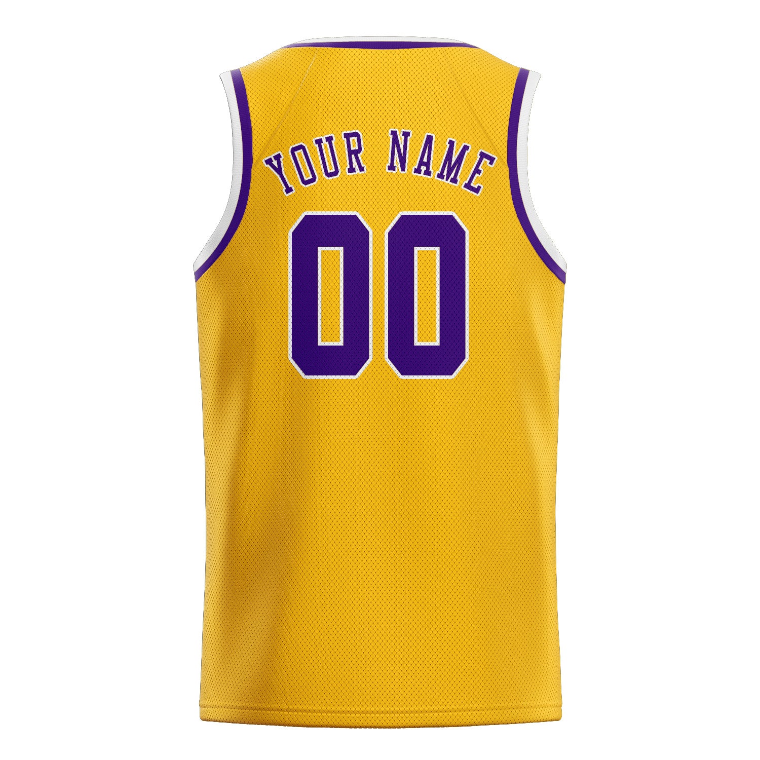 Custom Gold Purple Basketball Jersey