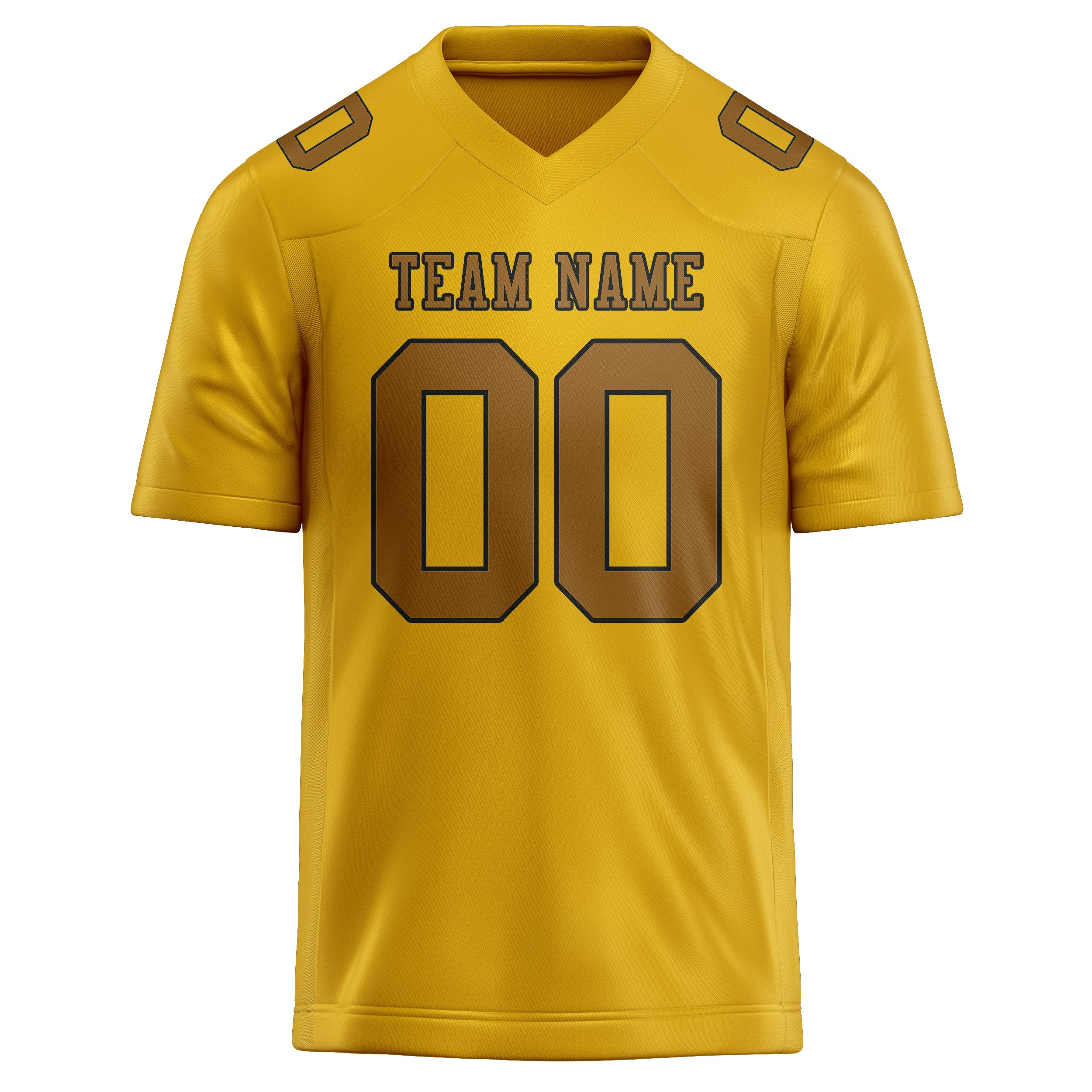Custom Gold Khaki Football Jersey