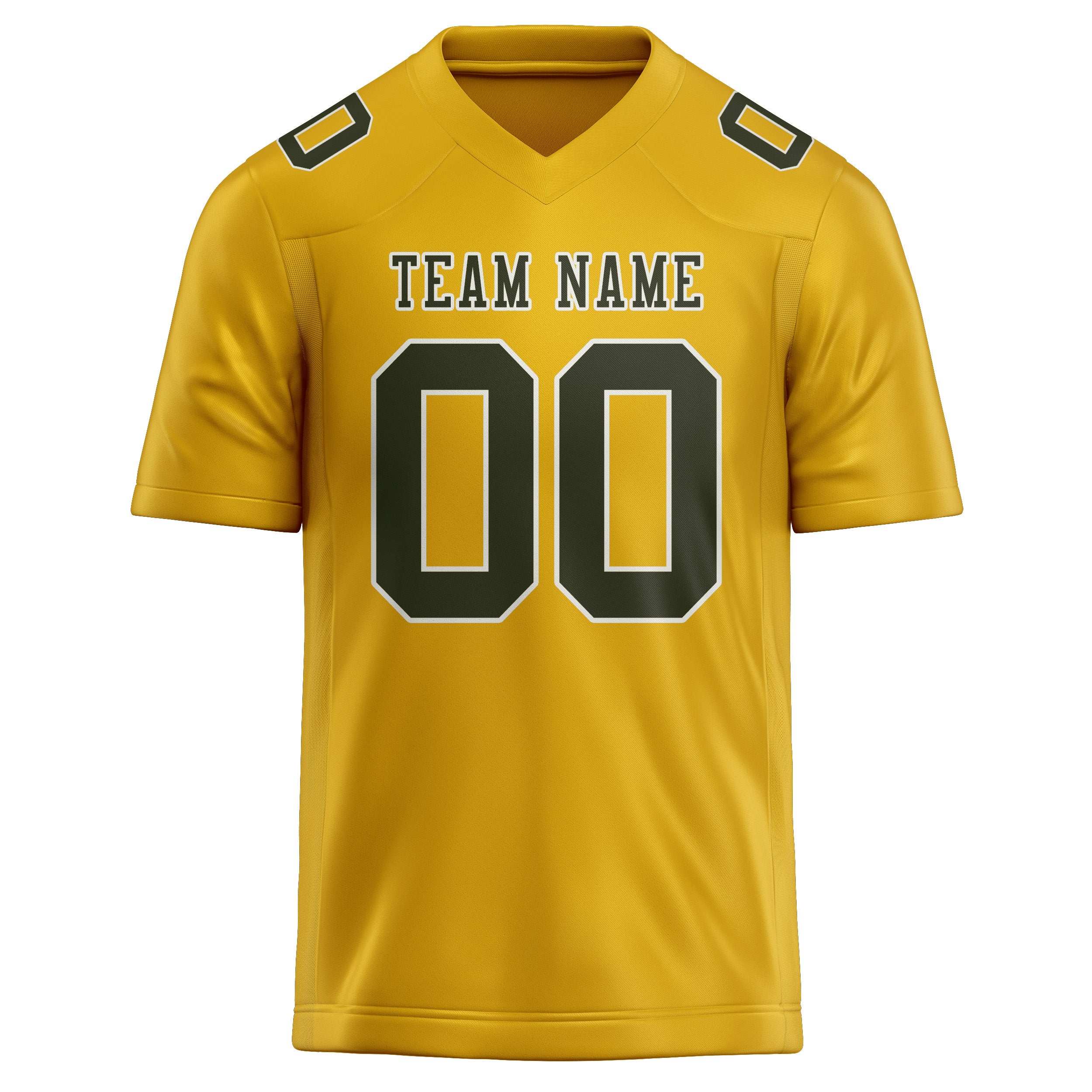 Custom Gold Olive Football Jersey
