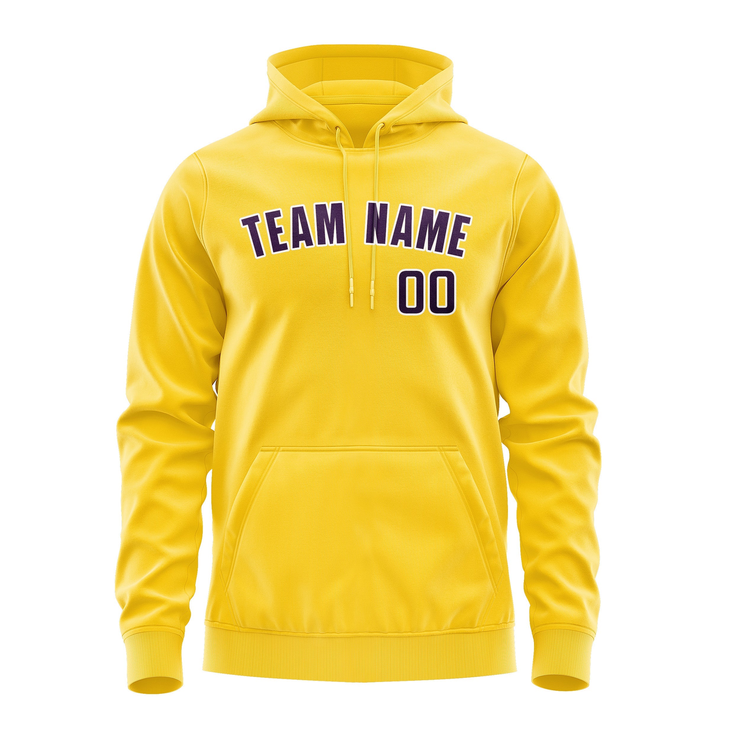 Custom Gold Purple Hoodie