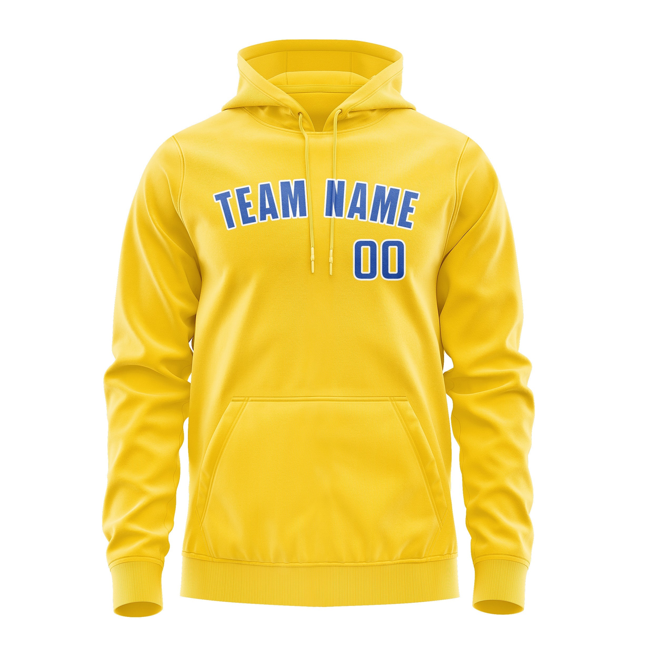 Custom Gold Sky Blue Hoodie
