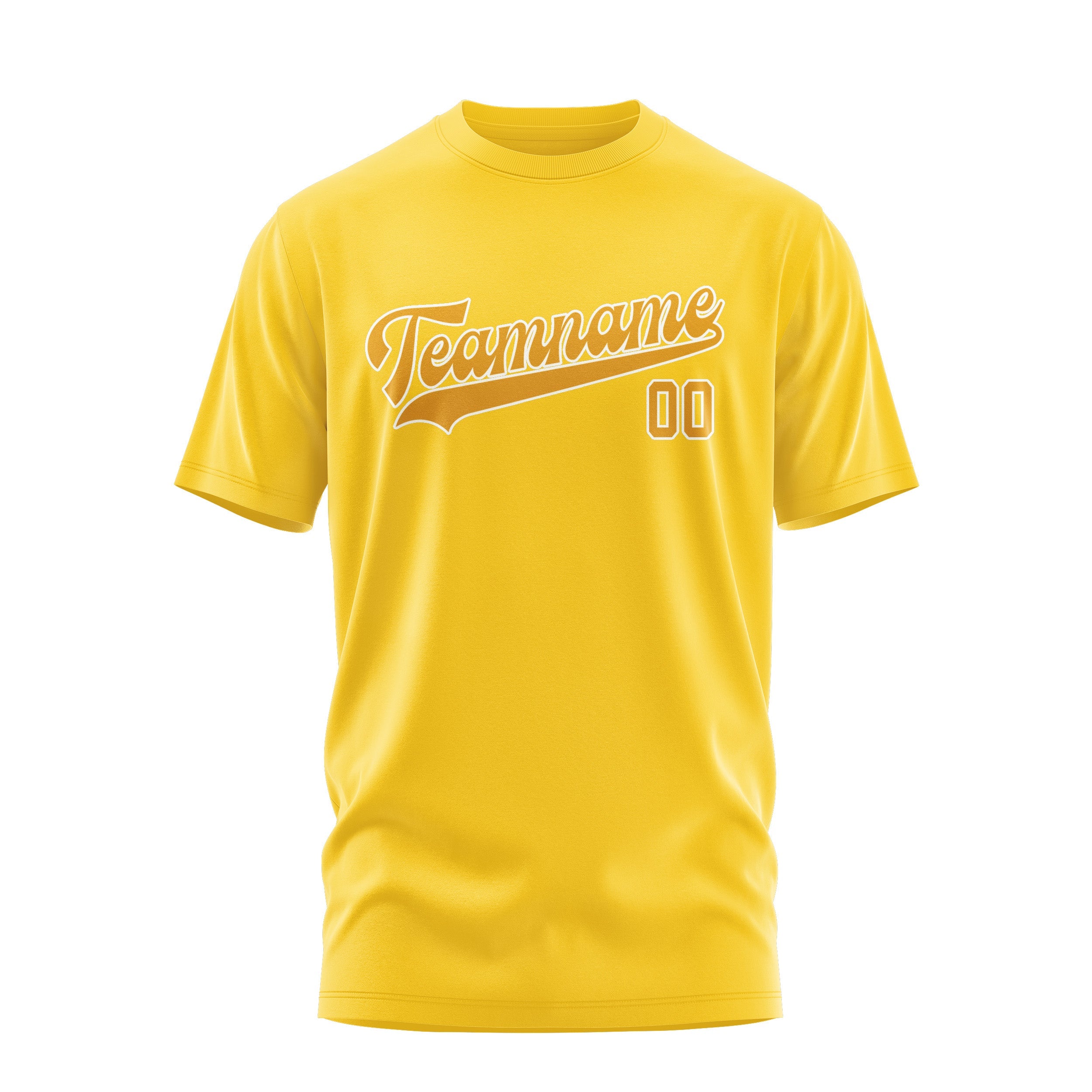 Custom Gold Yellow T-Shirt