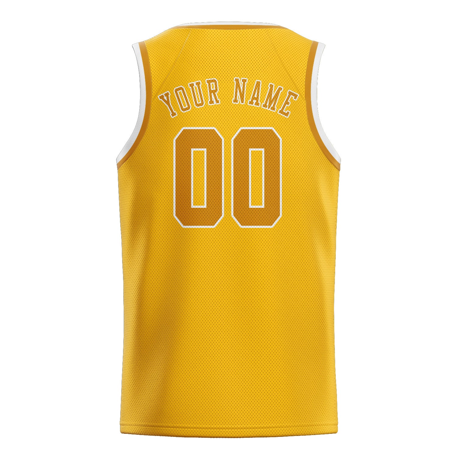 Custom Gold Yellow Basketball Jersey