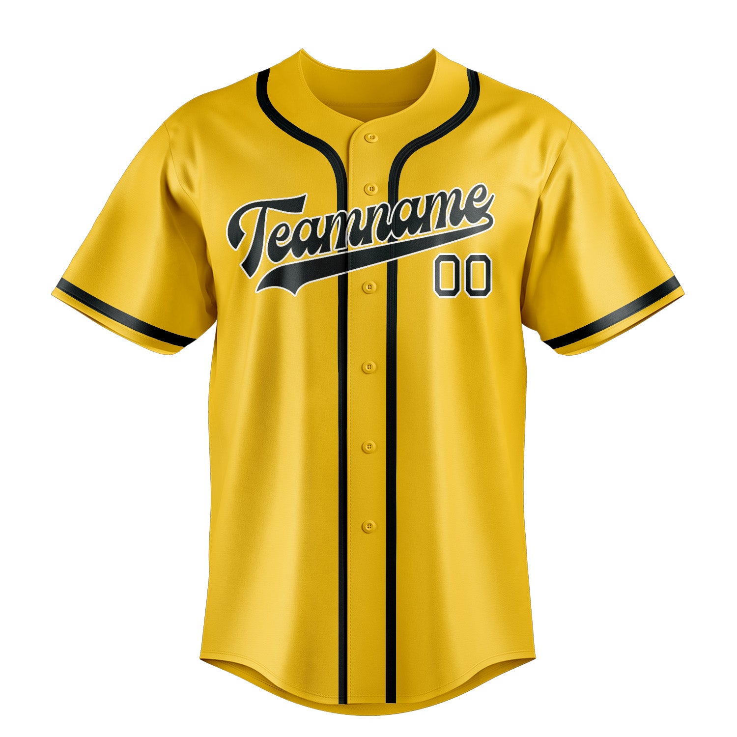 Custom Gold Dark Grey Baseball Jersey