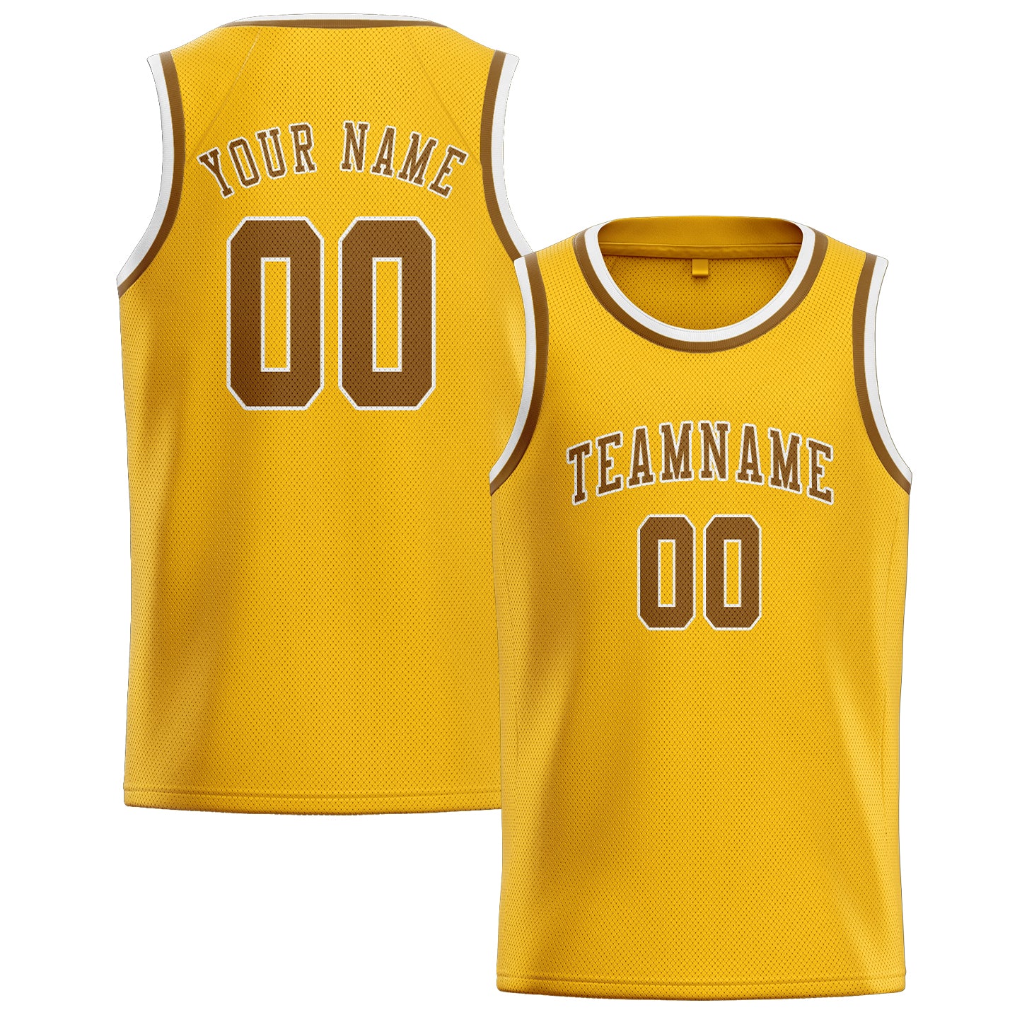 Custom Gold Khaki Basketball Jersey