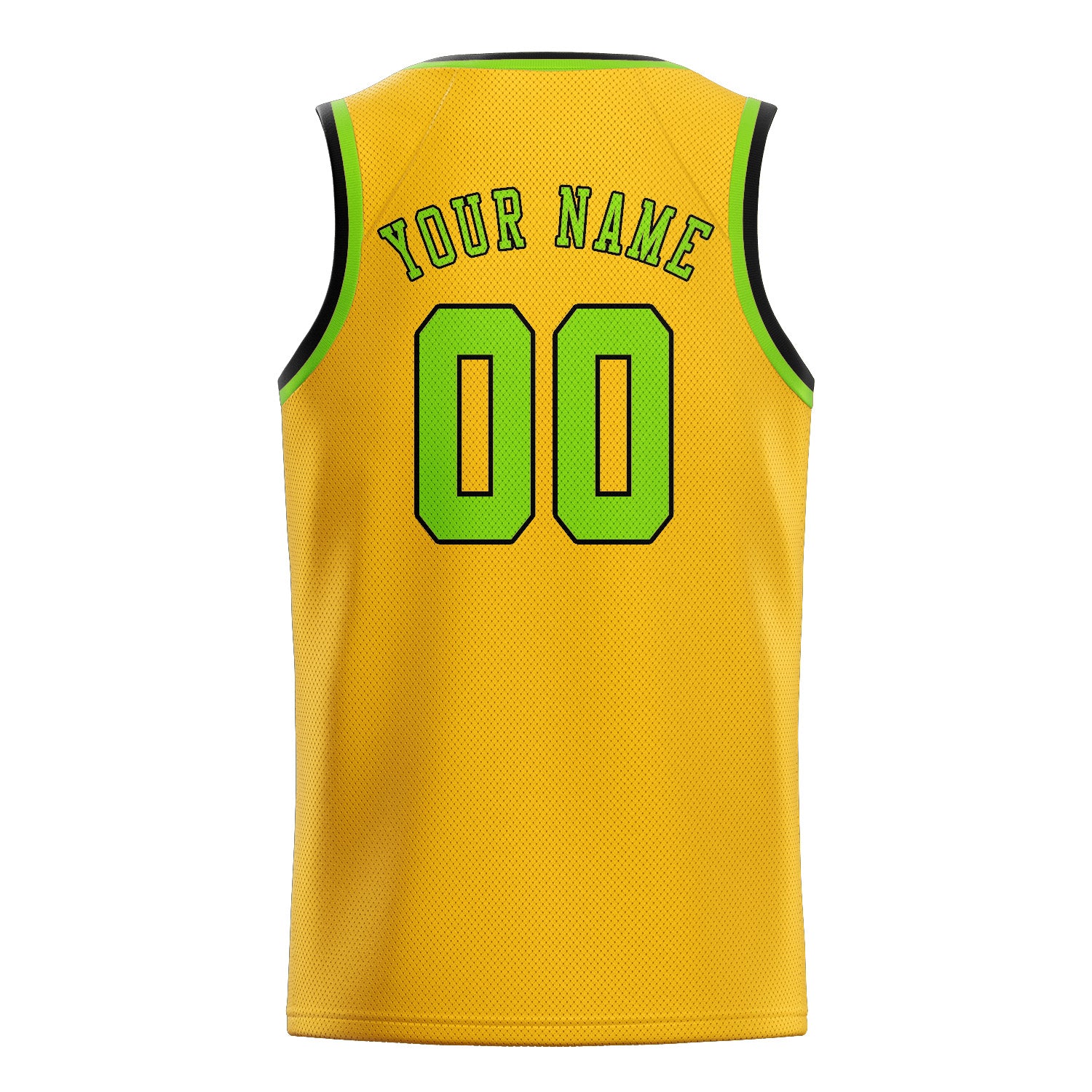 Custom Gold Emerald Green Basketball Jersey