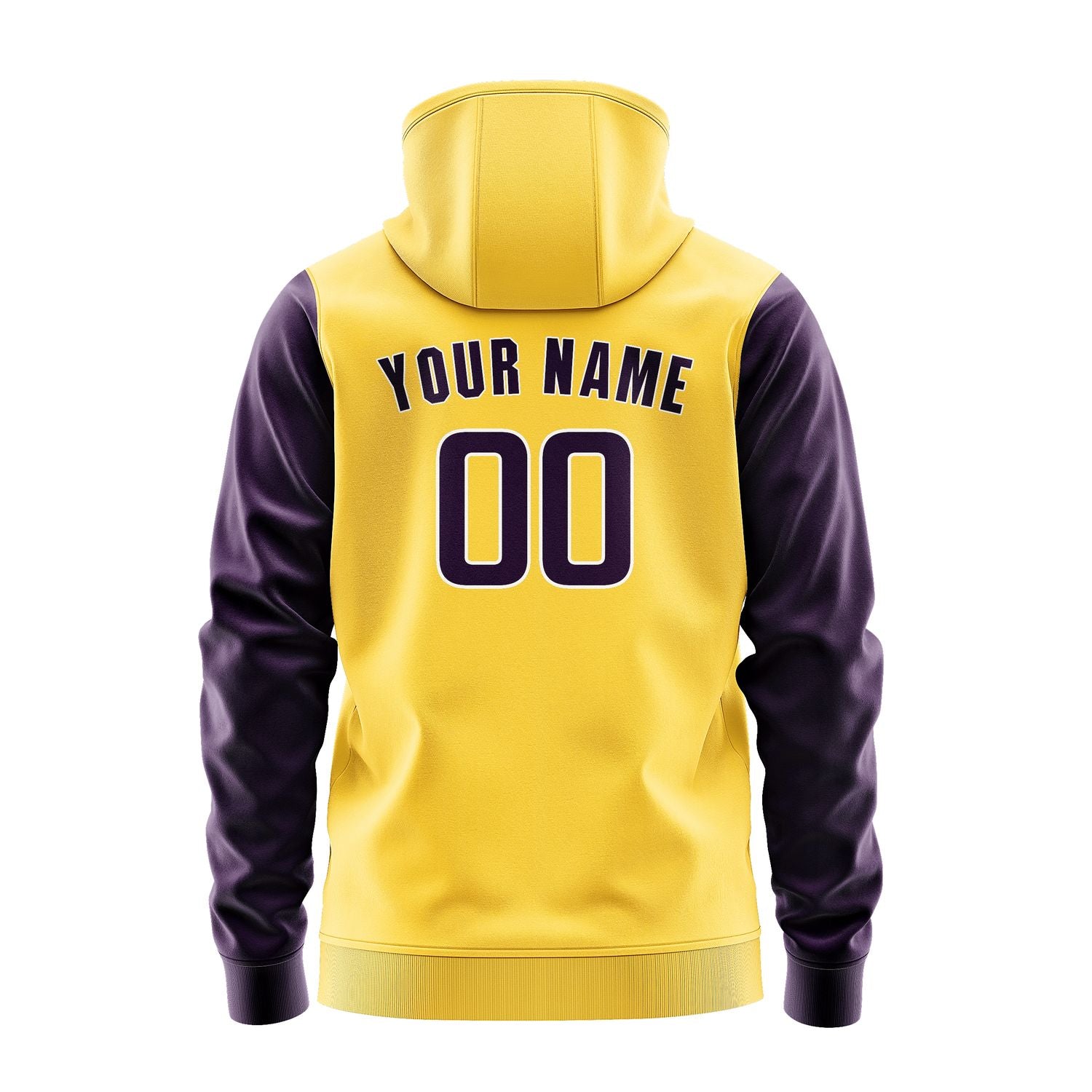 Custom Gold Purple Hoodie 3030070730B31807