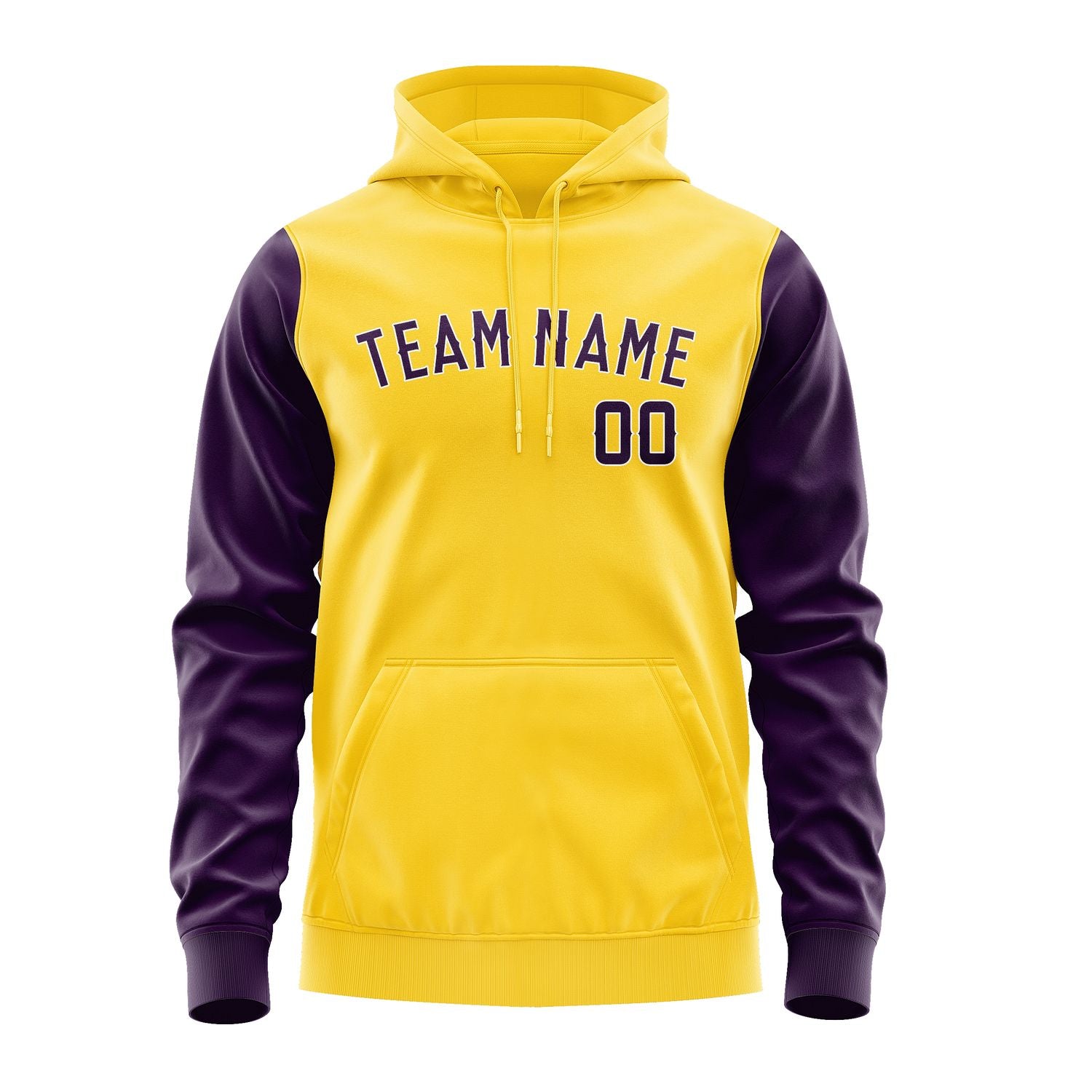 Custom Gold Purple Hoodie 3030070730B31807