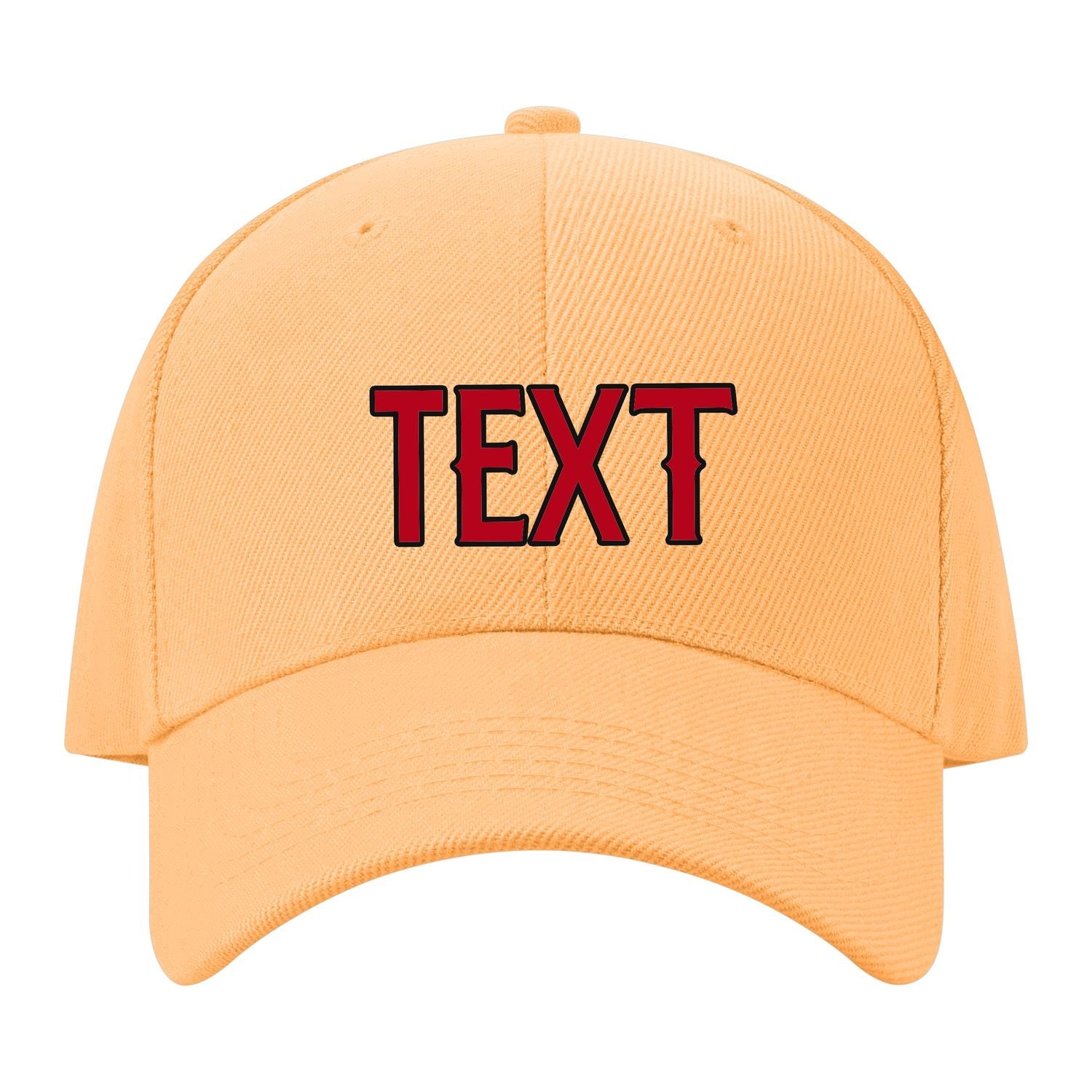Custom Peach Powder Crimson Red Hat 30B21714
