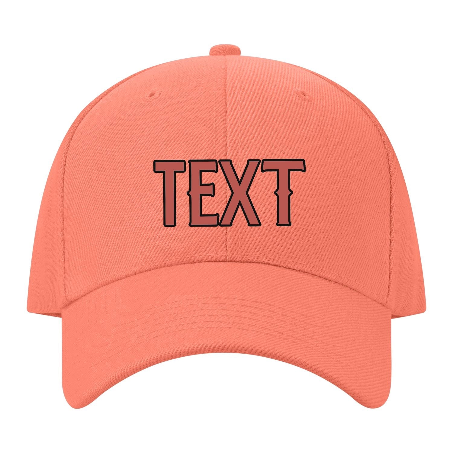 Custom Coral Pink Emerald Green Hat 31B21729