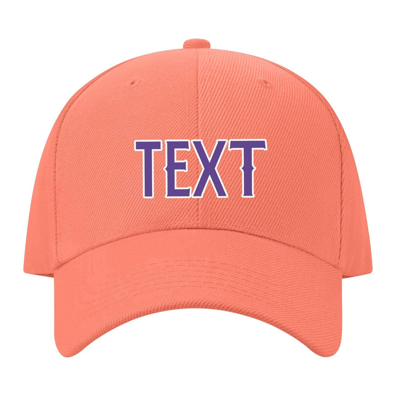 Custom Coral Pink Yellow Hat 31B21823