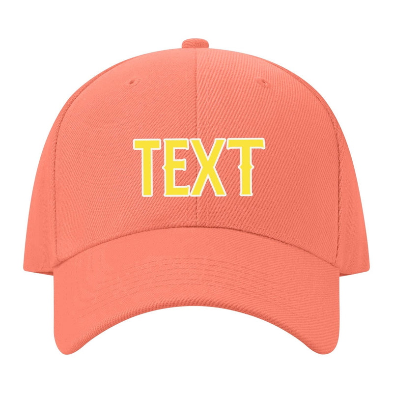 Custom Coral Pink Light Coral Red Hat 31B21826