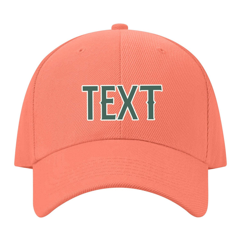 Custom Coral Pink Slate Gray Hat 31B21827