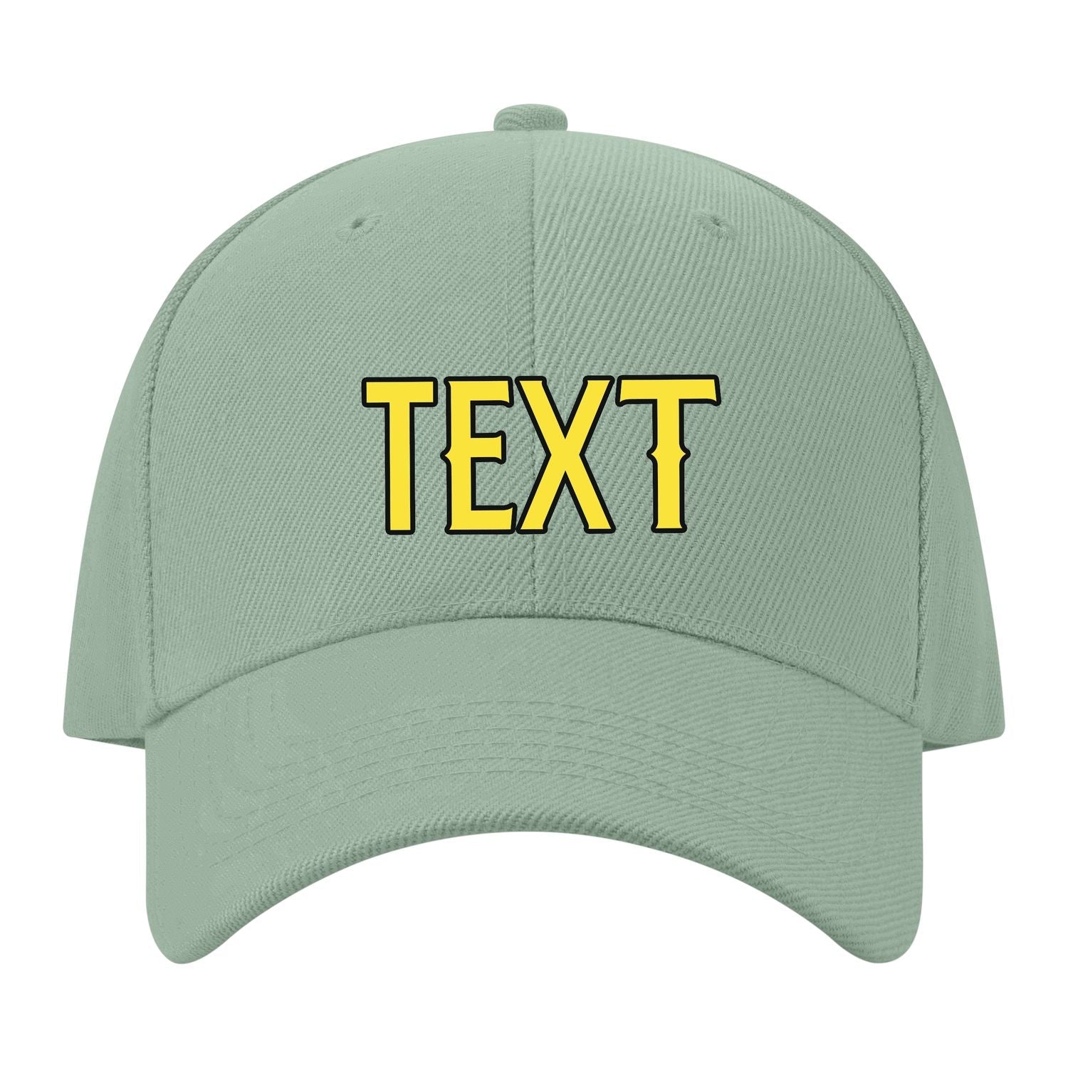 Custom Ash Green Light Coral Red Hat 32B21726
