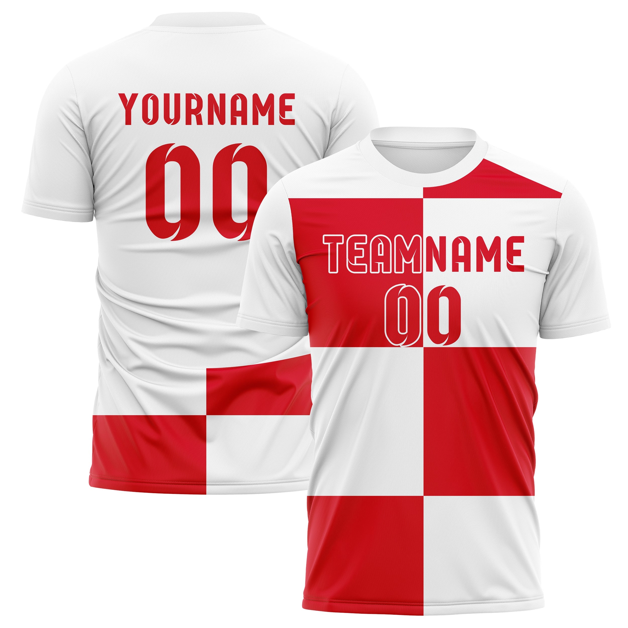 Croatia Home Inspired Football Jersey – Custom Name, Number & Logo