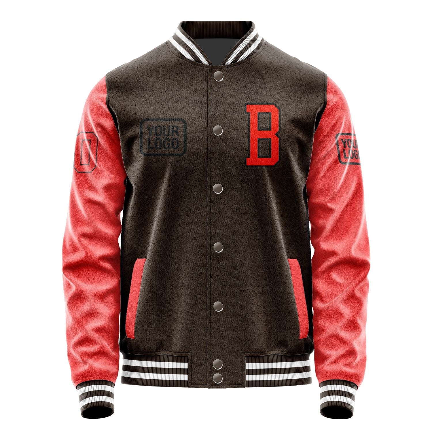 Custom Brown Orange Red Jacket JA010112011817121217