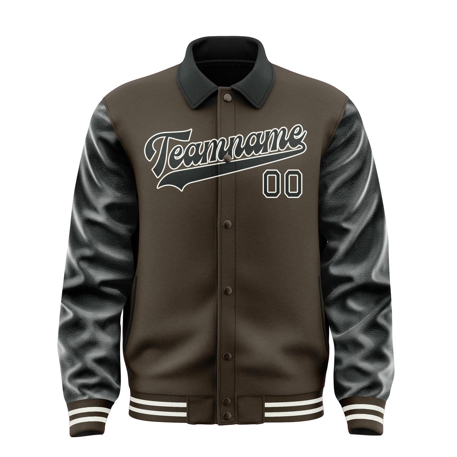 Custom Brown Black Jacket