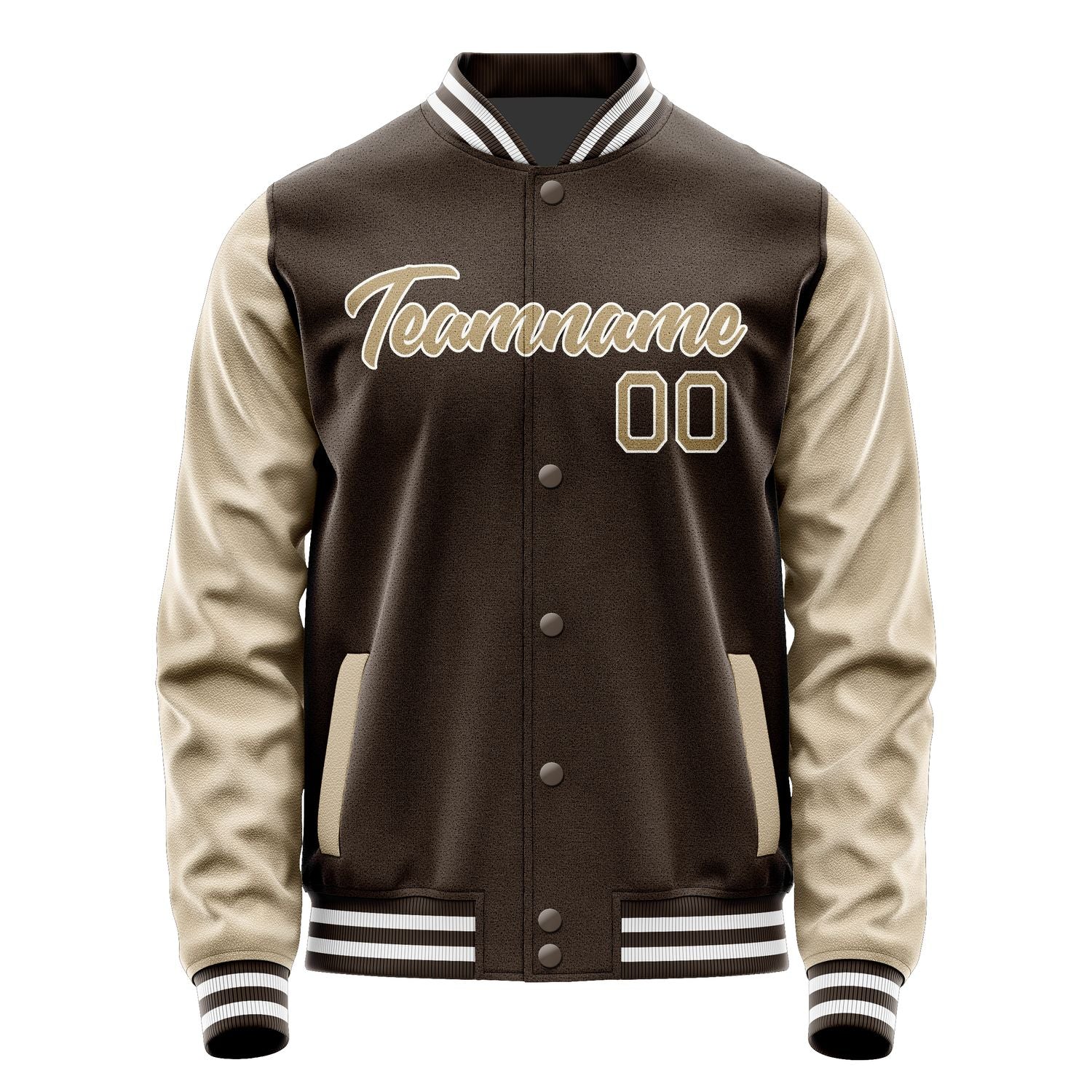 Custom Brown Light Khaki Jacket JA0101250118B21825