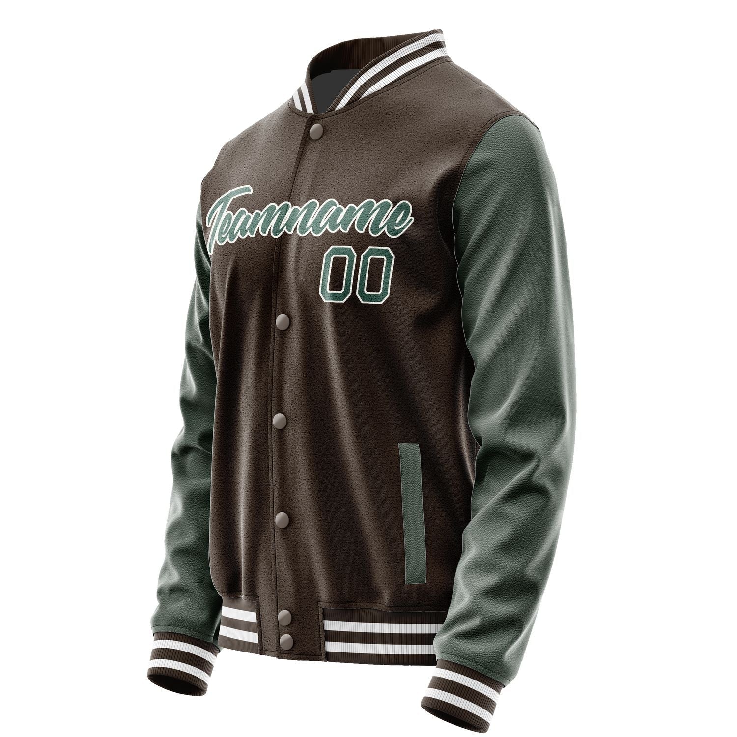 Custom Brown Blue Green Jacket JA0101270118B21827