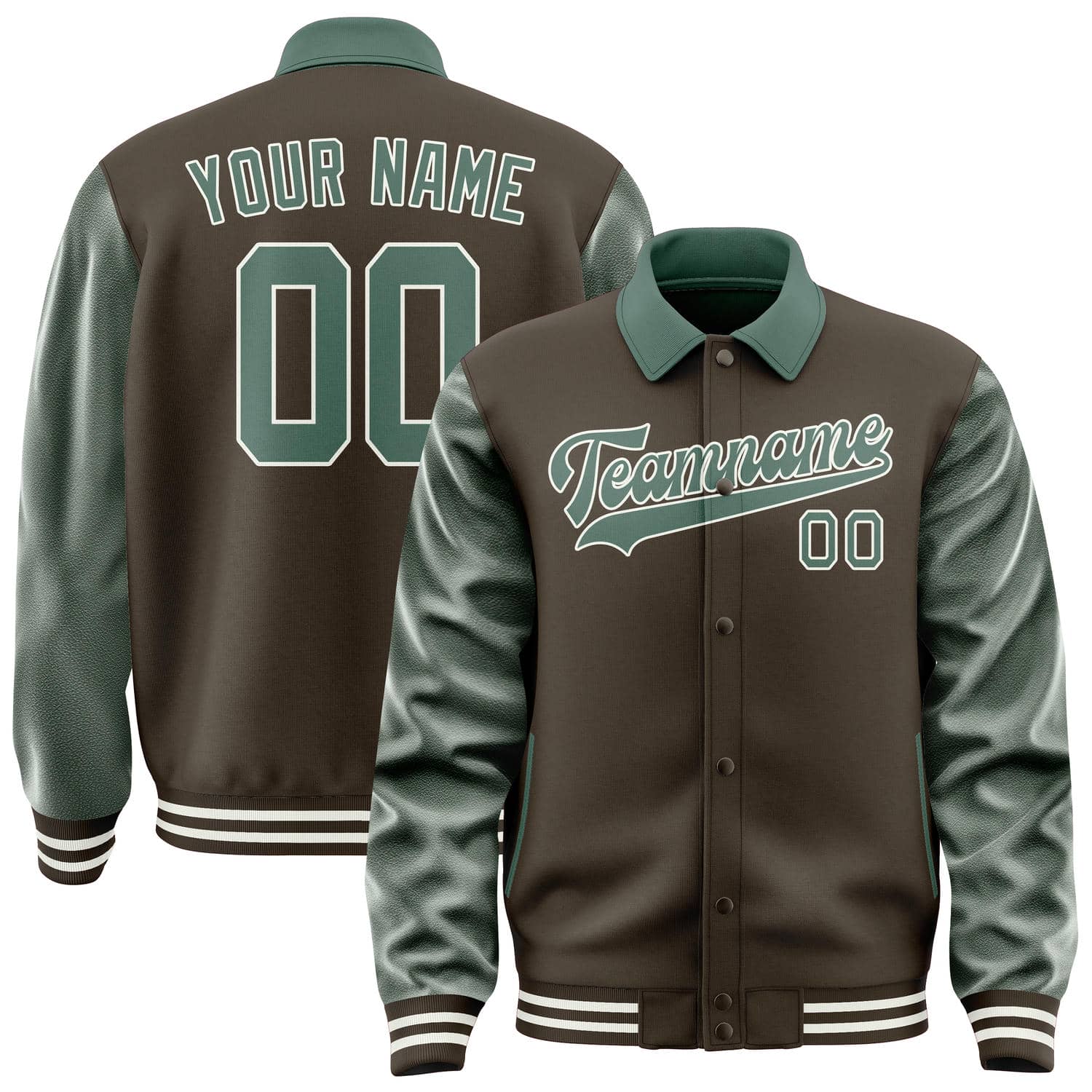 Custom Brown Blue Green Jacket