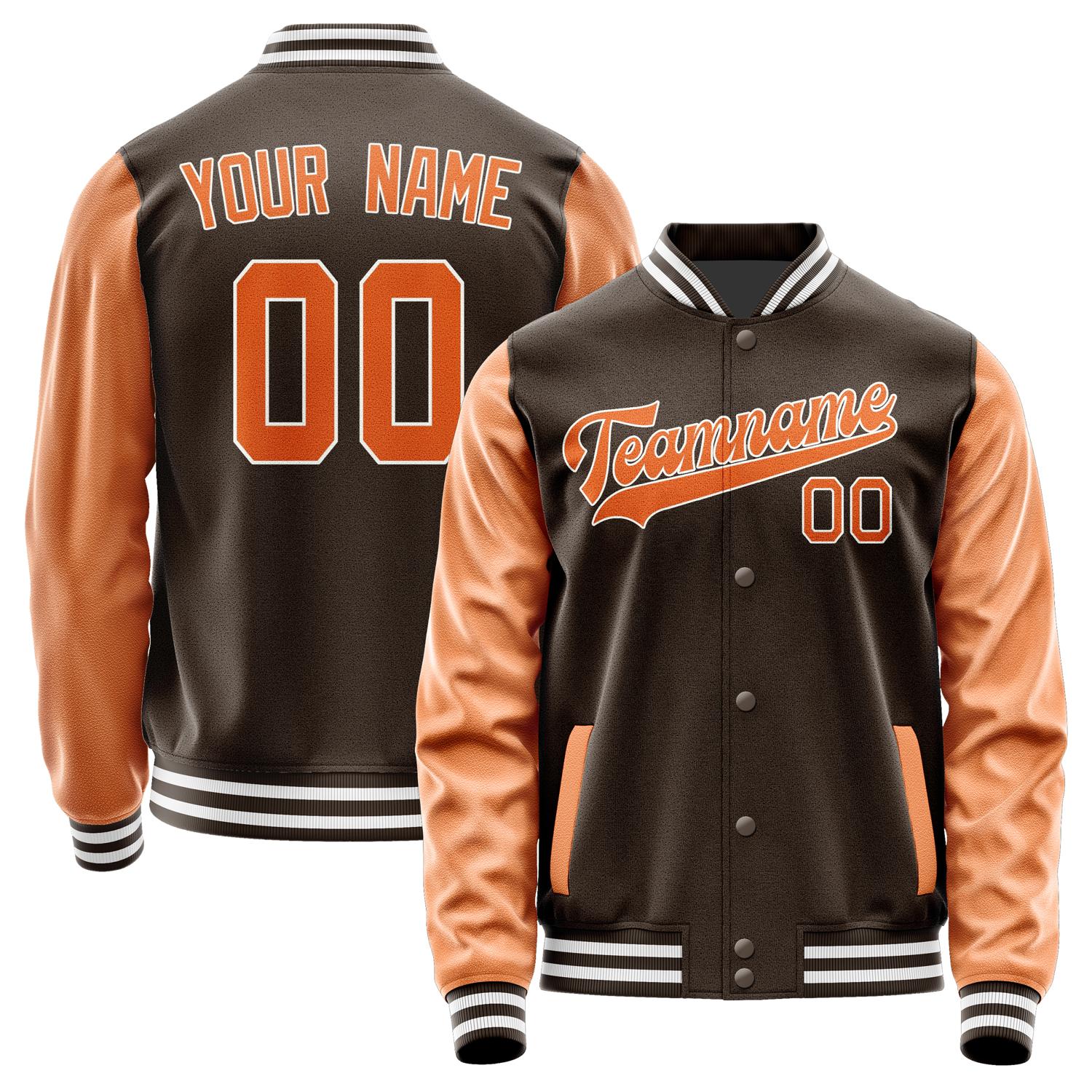 Custom Brown Orange Jacket JA0101280118B31828