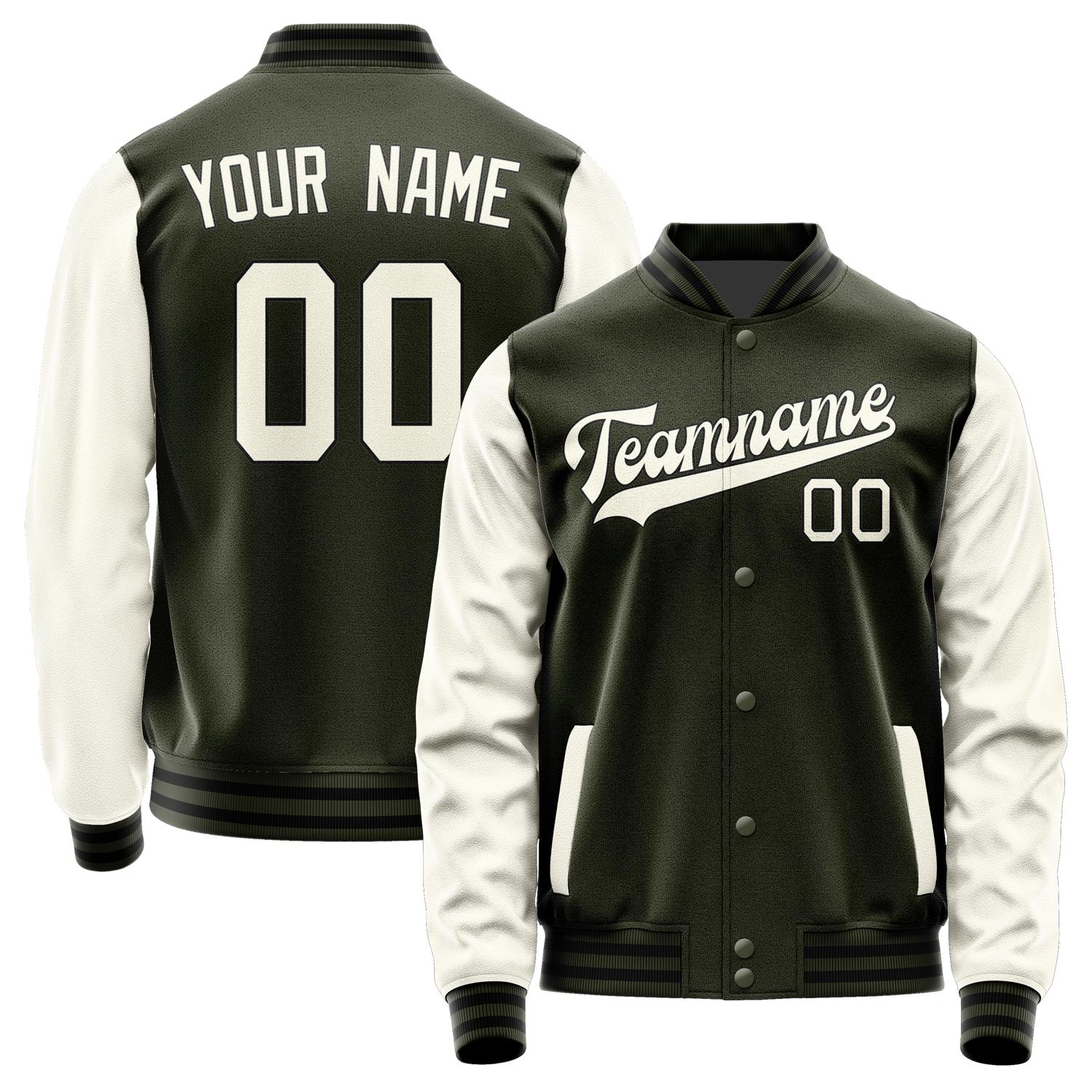 Custom Olive Cream Jacket JA0202030217B31703