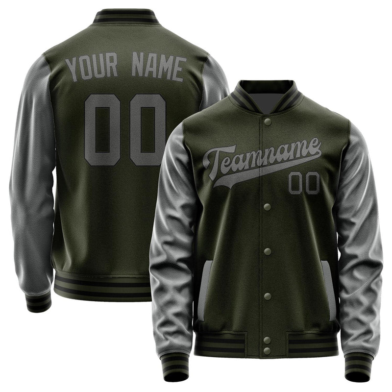 Custom Olive Dark Grey Jacket JA0202200217B31720