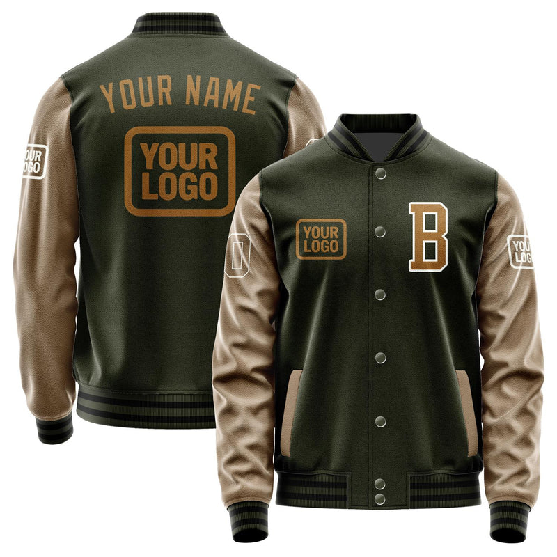 Custom Olive Khaki Jacket JA020222021718222218