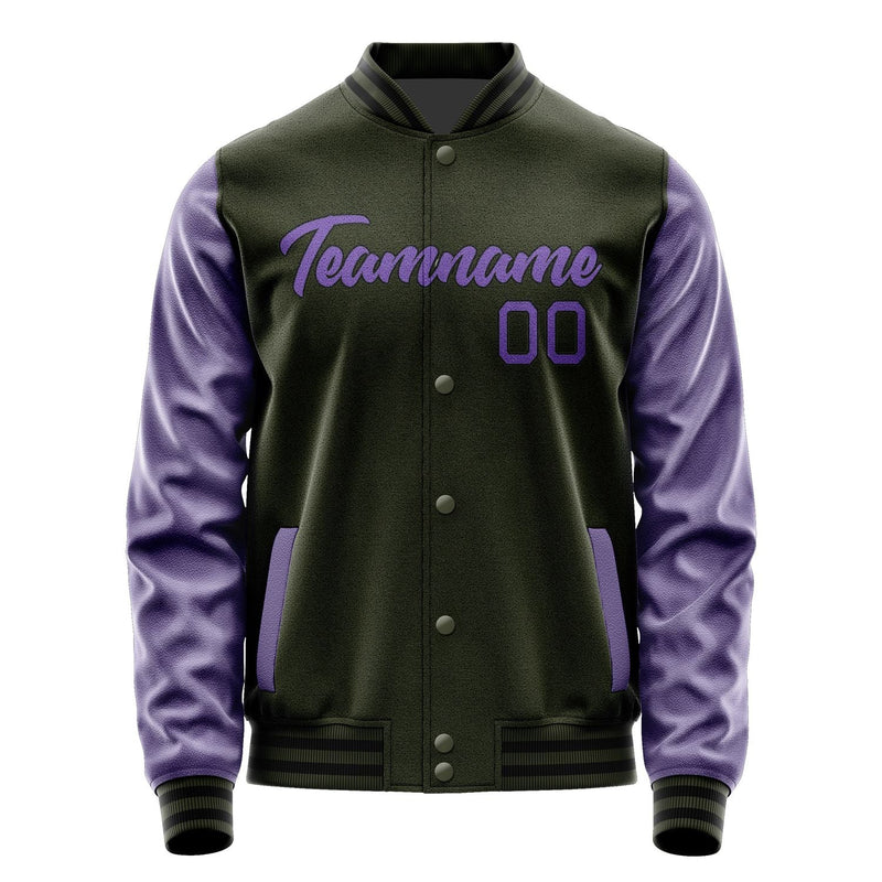 Custom Olive Light Purple Jacket JA0202230217B21723