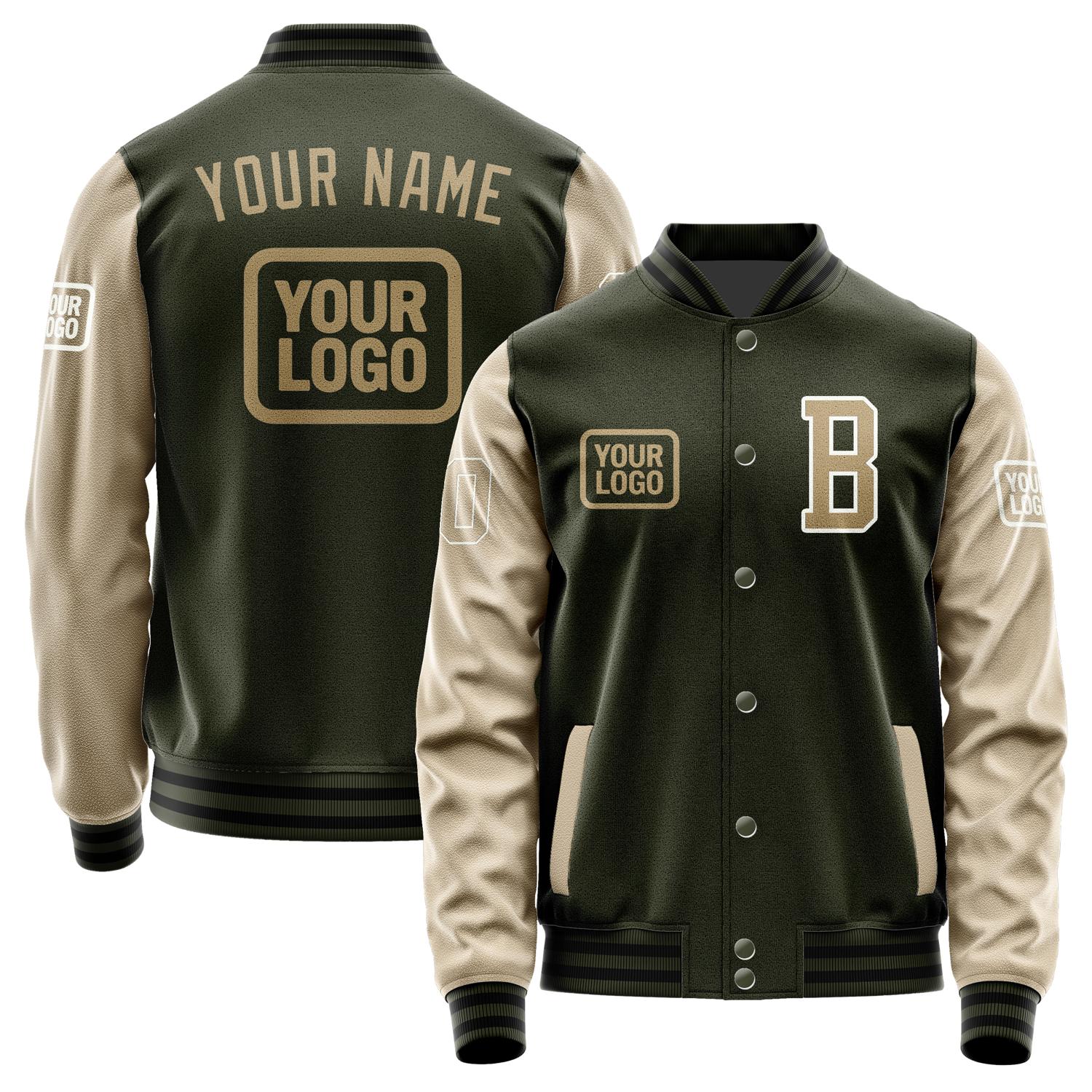 Custom Olive Light Khaki Jacket JA020225021718252518