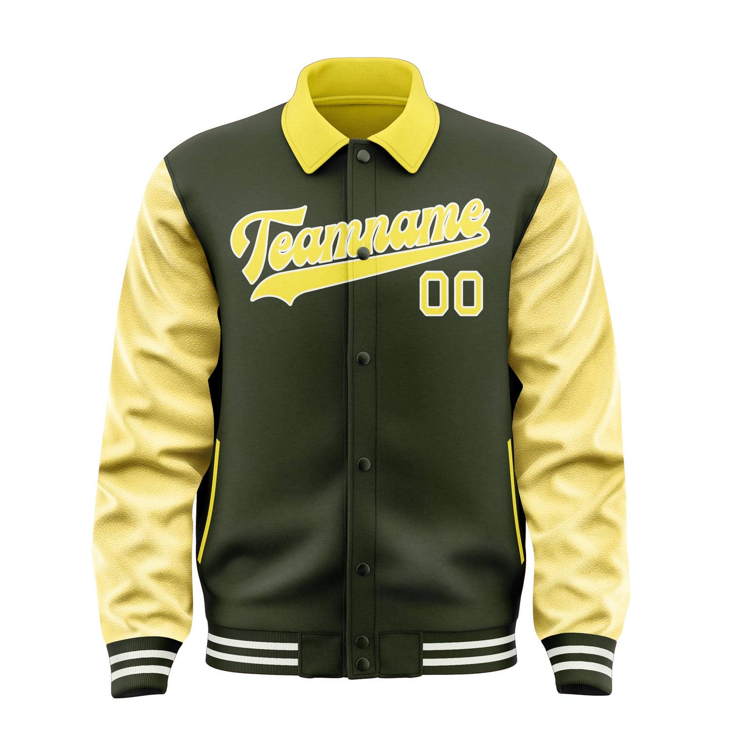 Custom Olive Light Yellow Jacket