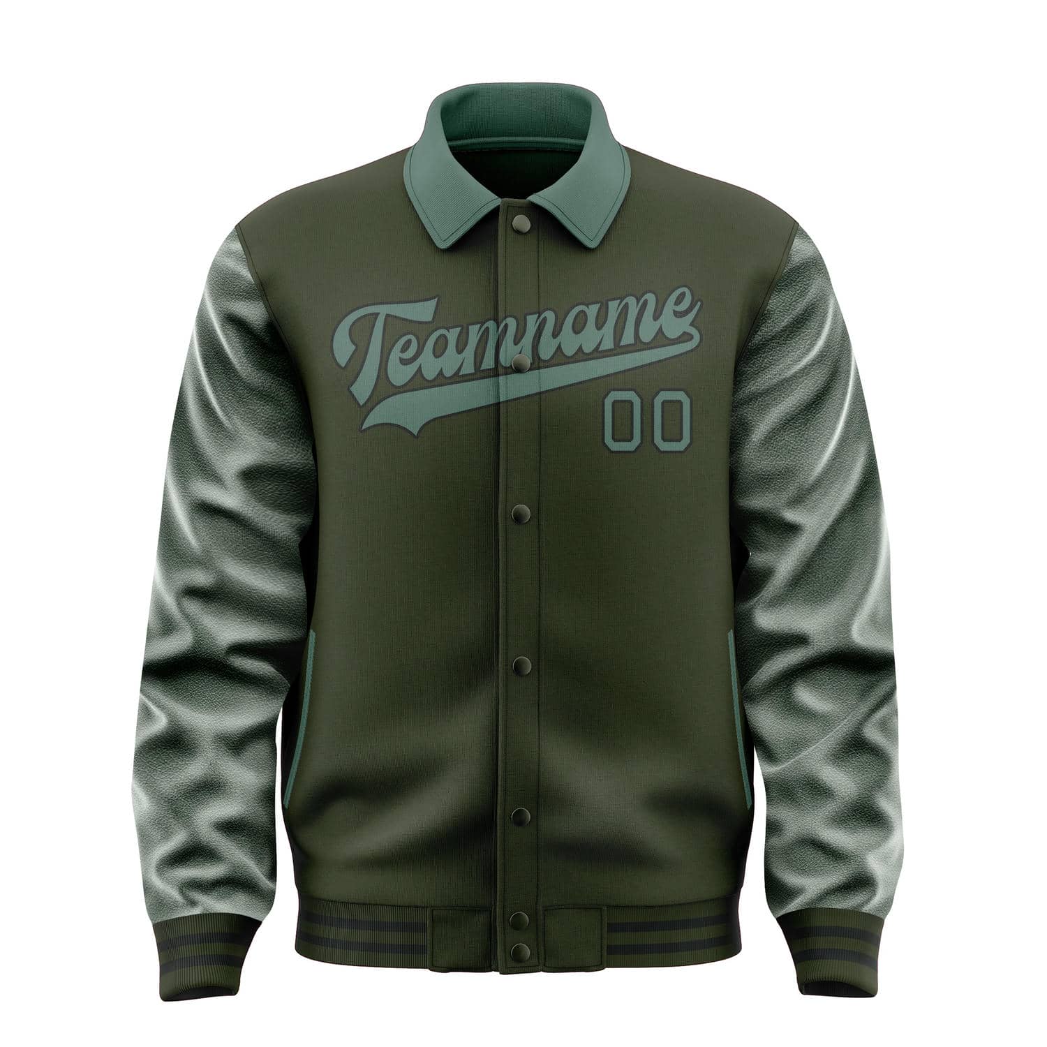 Custom Olive Blue Green Jacket