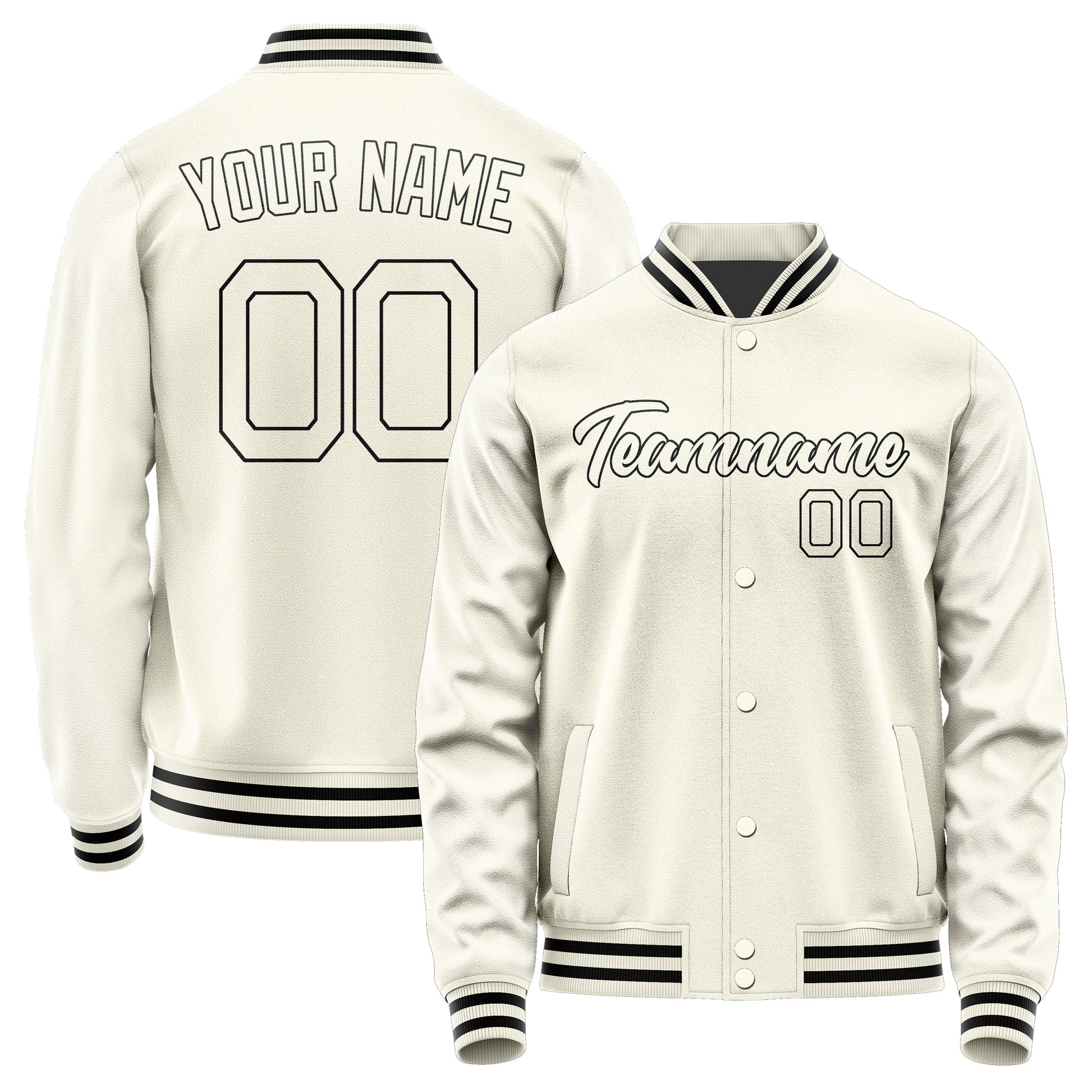 Custom Cream Cream Jacket JA0303030317B21703
