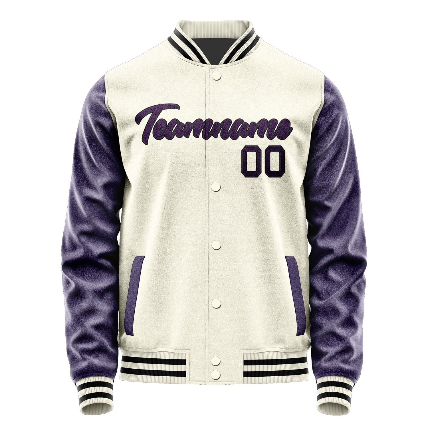 Custom Cream Purple Jacket JA0303070317B21707