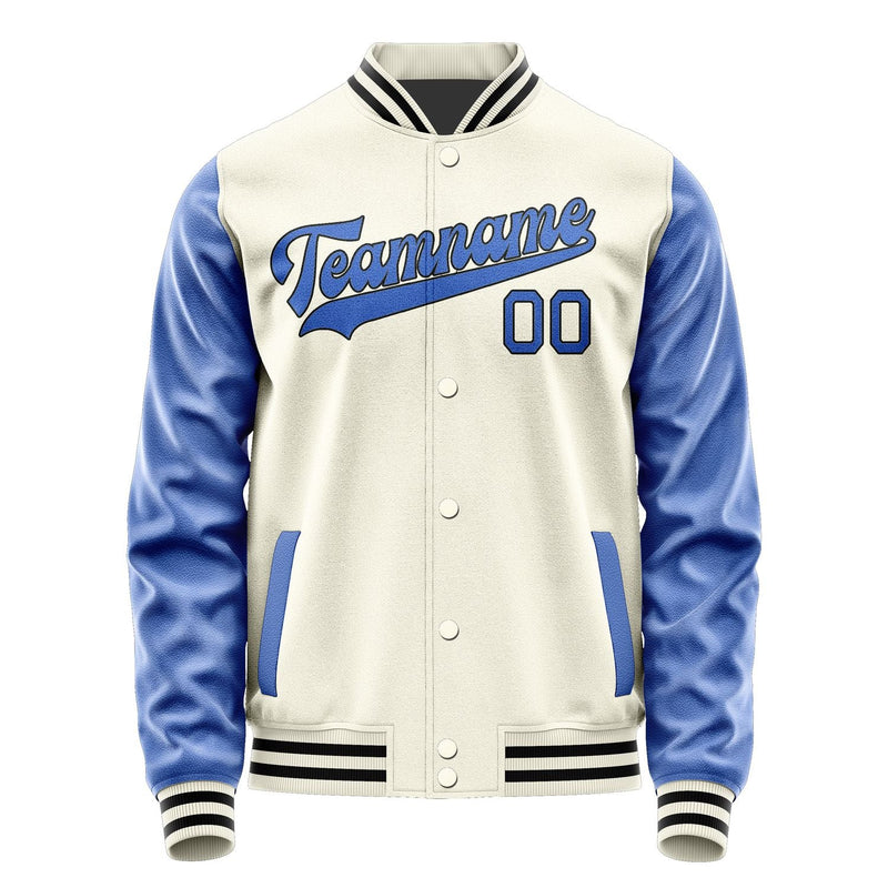Custom Cream Sky Blue Jacket JA0303090317B31709