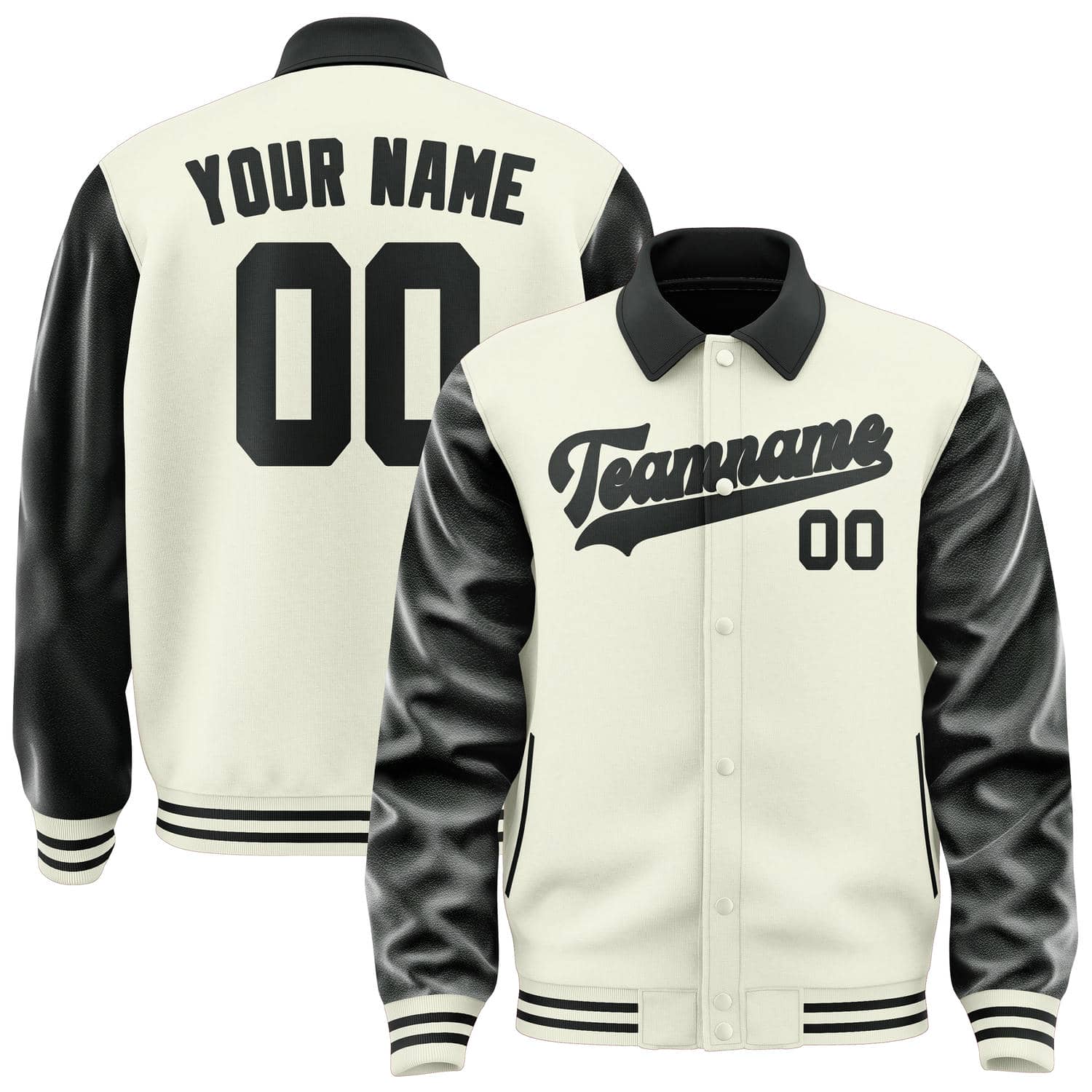 Custom Cream Black Jacket