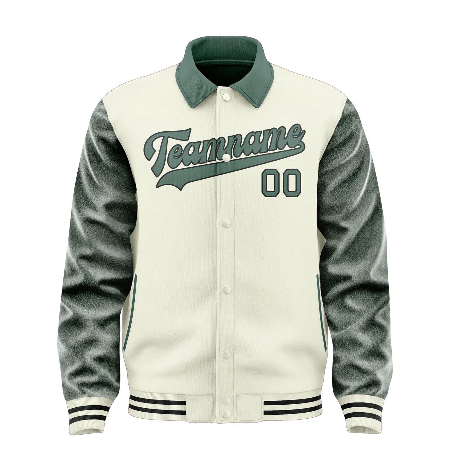 Custom Cream Blue Green Jacket