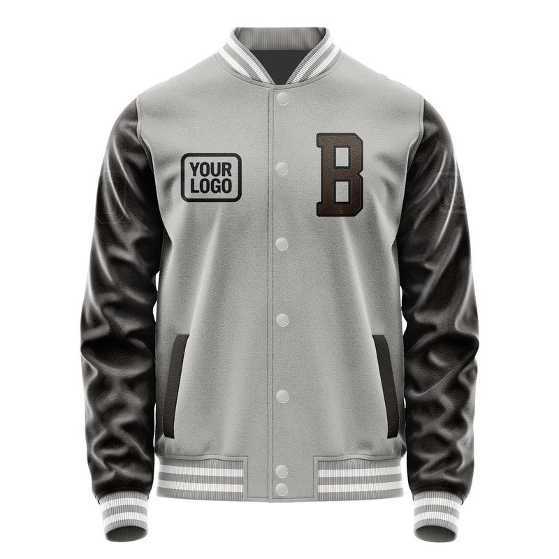 Custom Gray Brown Jacket JA040401041817010117