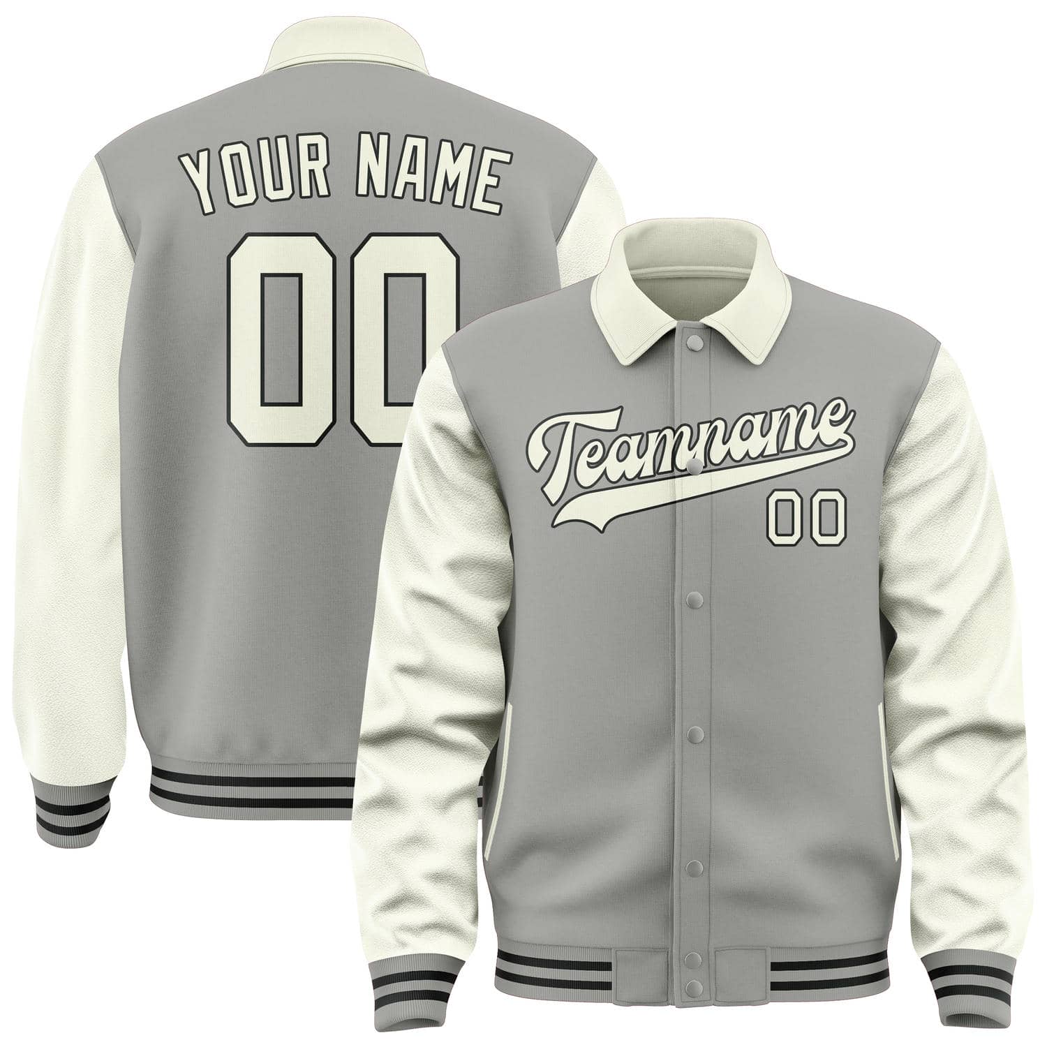 Custom Gray Cream Jacket
