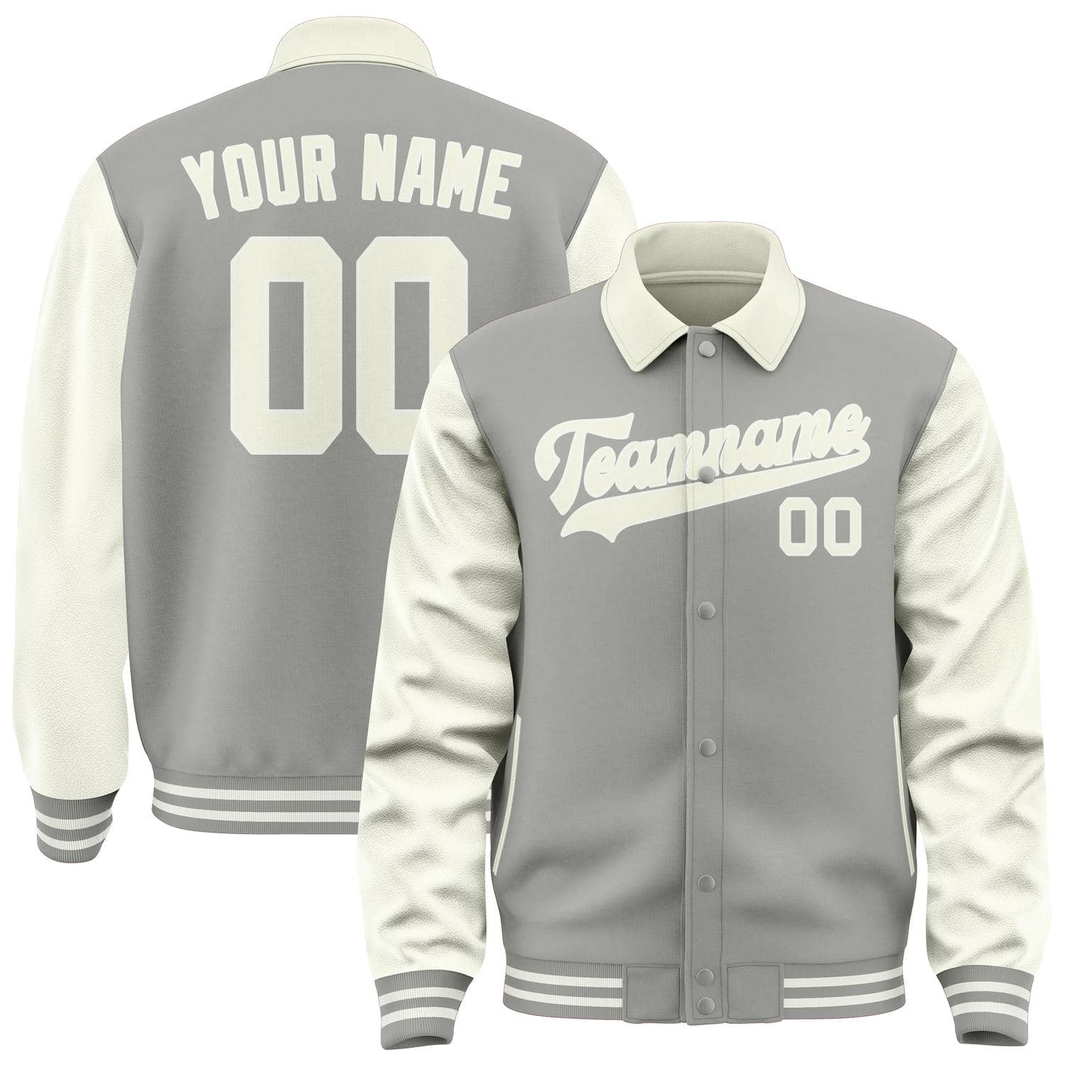 Custom Gray Cream Jacket