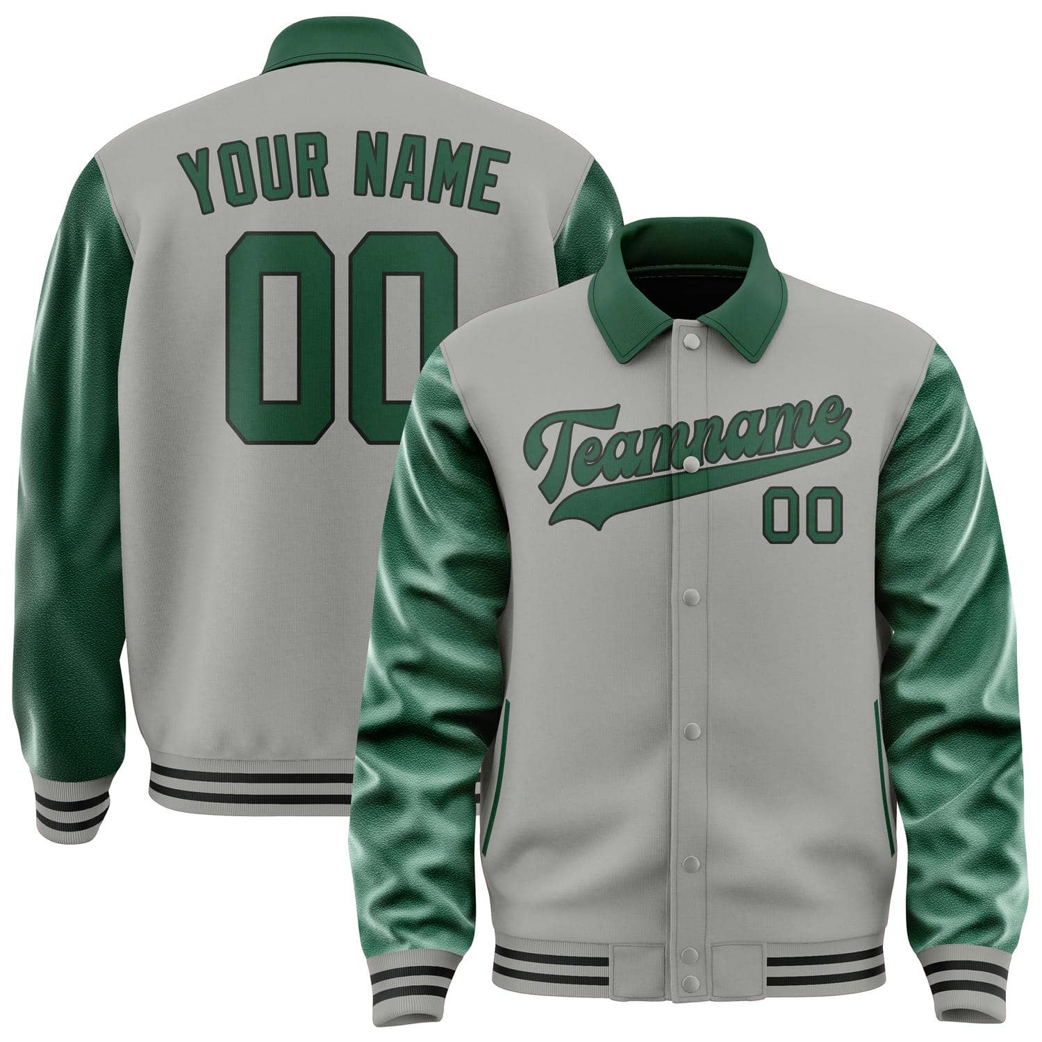 Custom Gray Green Jacket