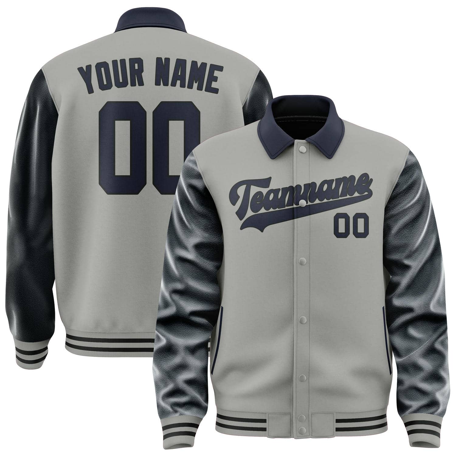 Custom Gray Navy Jacket