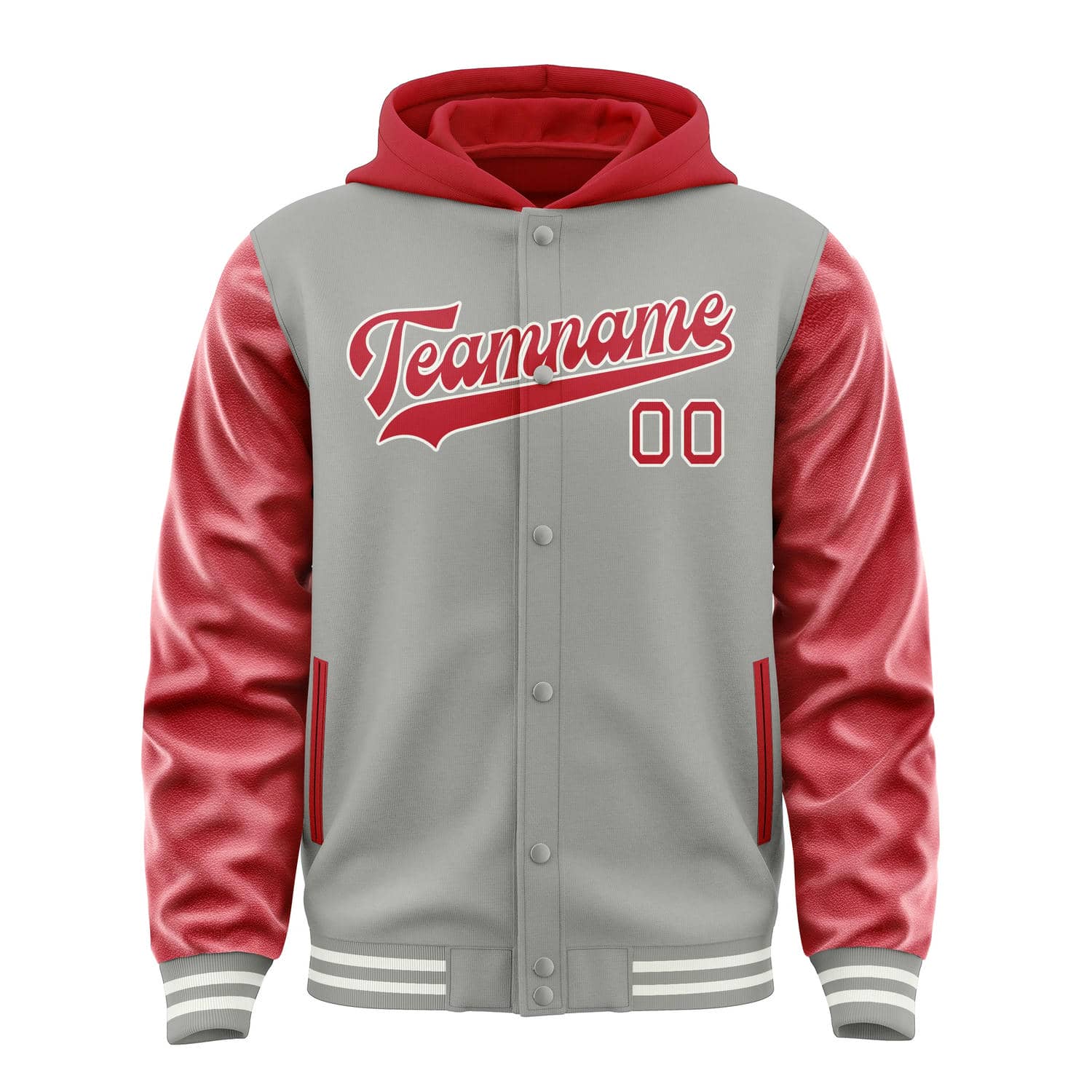 Custom Gray Red Jacket