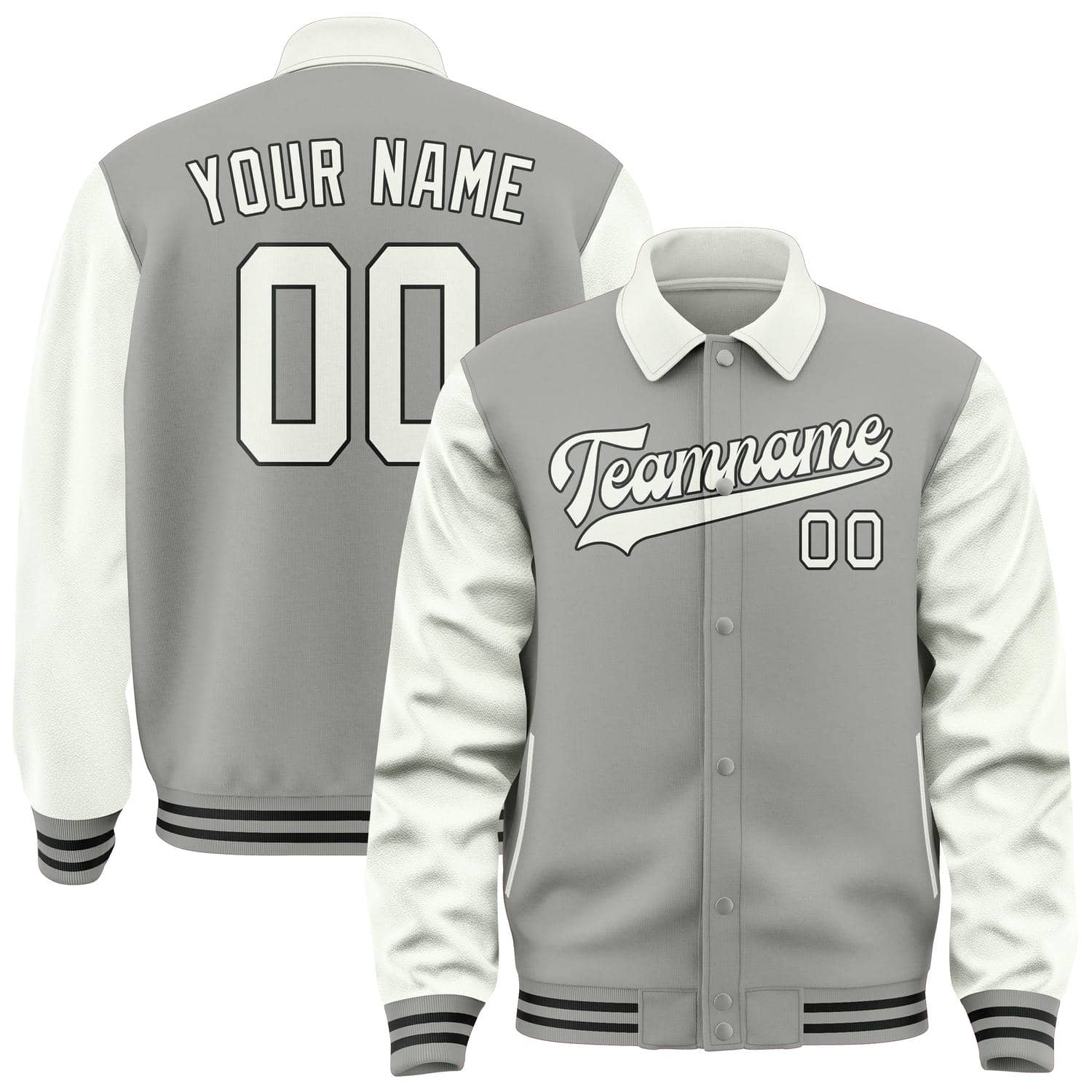 Custom Gray White Jacket