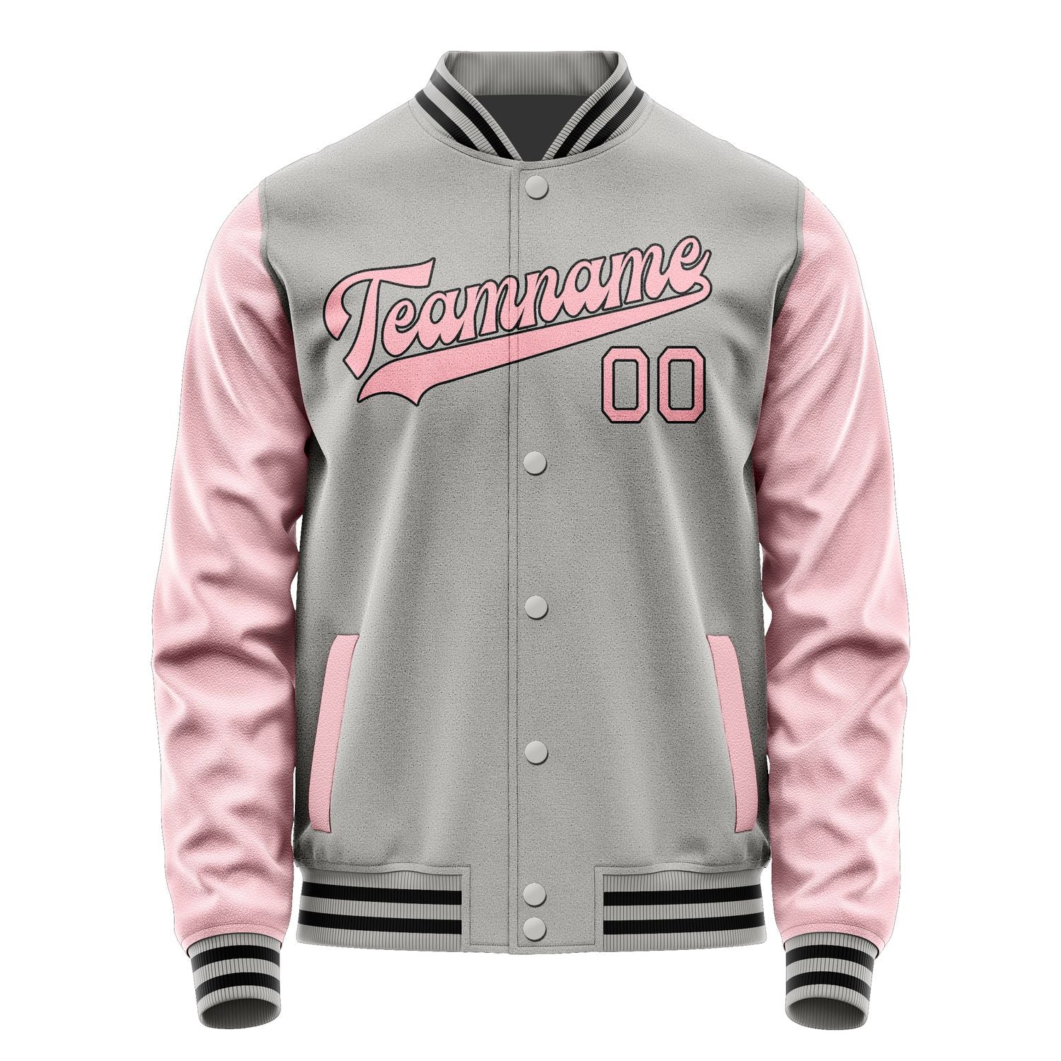 Custom Gray Light Pink Jacket JA0404210417B31721